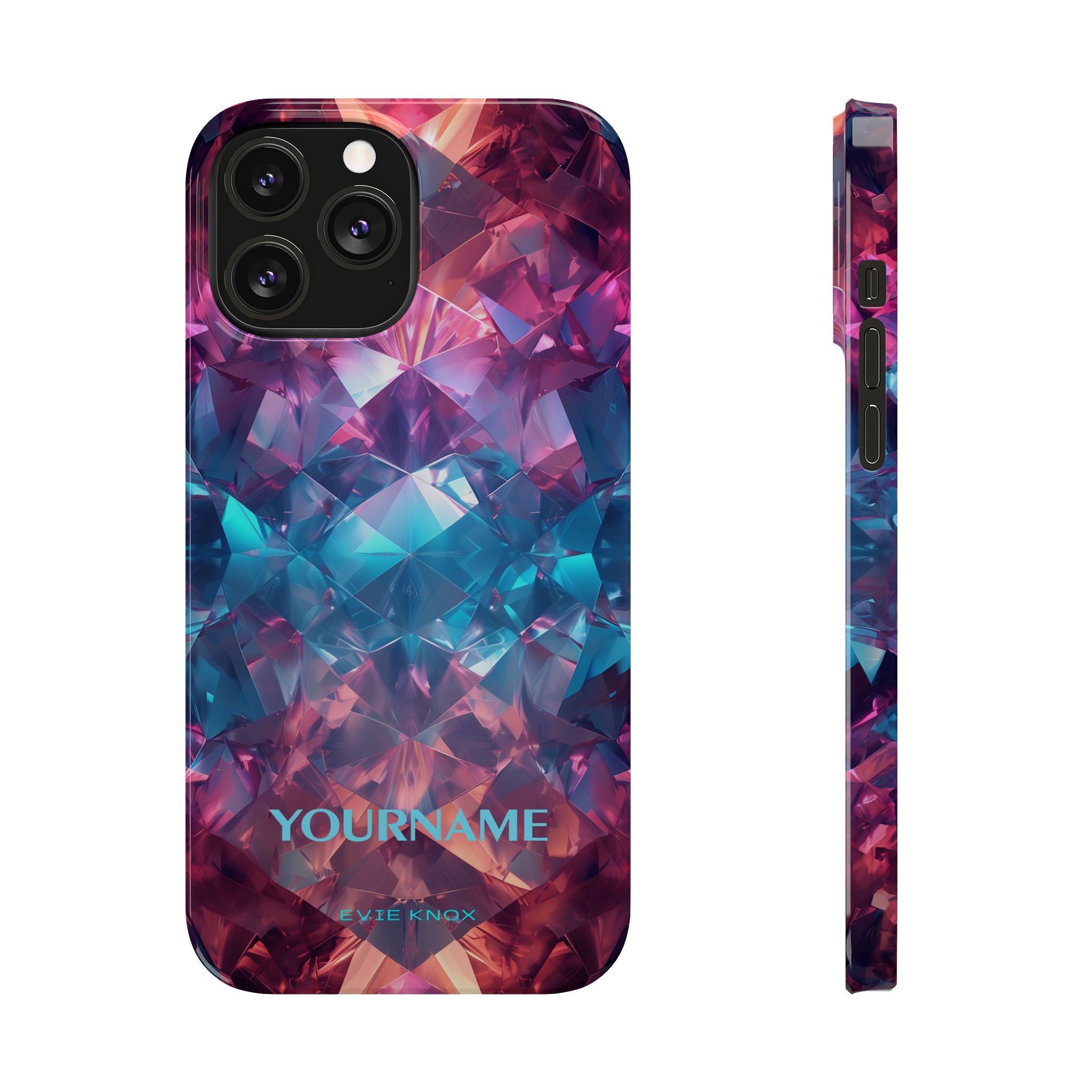 Supernova Gemstone Effect Slim iPhone Case - Customized Phone Case