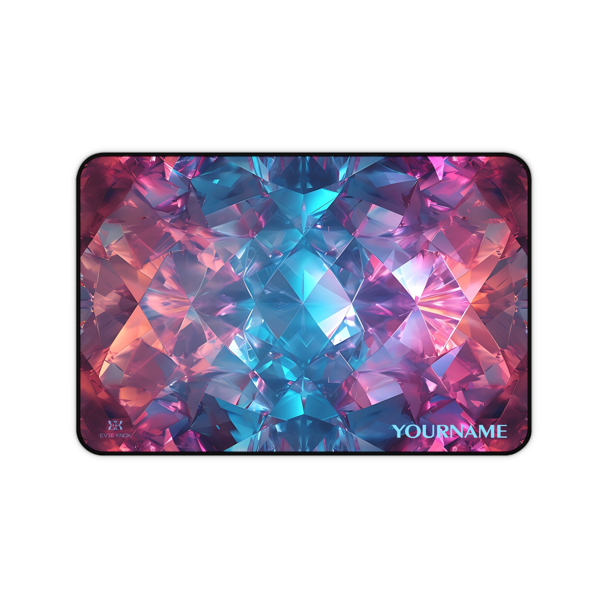 Super Nova Gemstone Desk Mat — Personalized Gemstone Mouse Pad