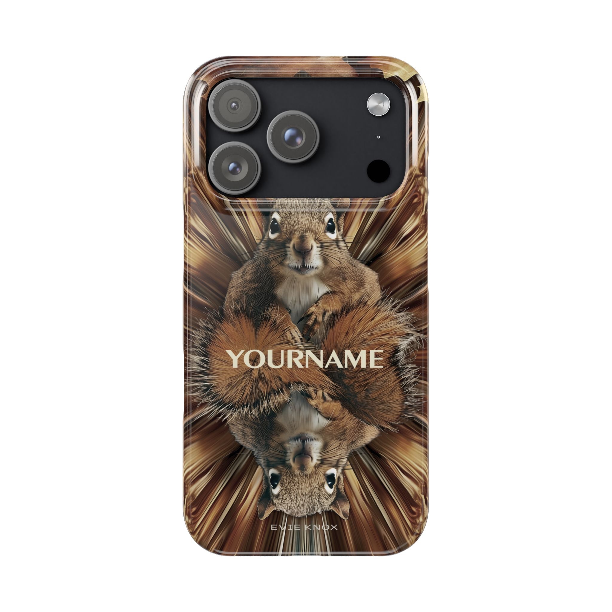 Kaleidoscope Squirrel Slim Phone Case — Cute Customized iPhone Case