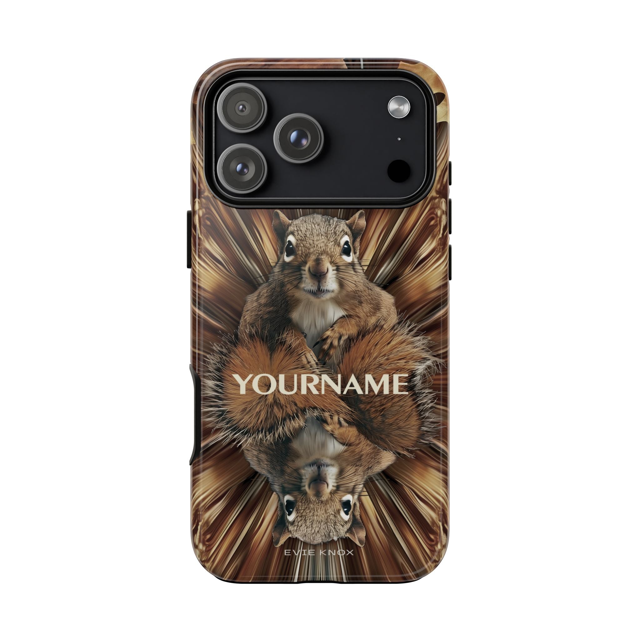 Kaleidoscope Squirrel Tough Phone Case — Cute Woodland Animal iPhone Case