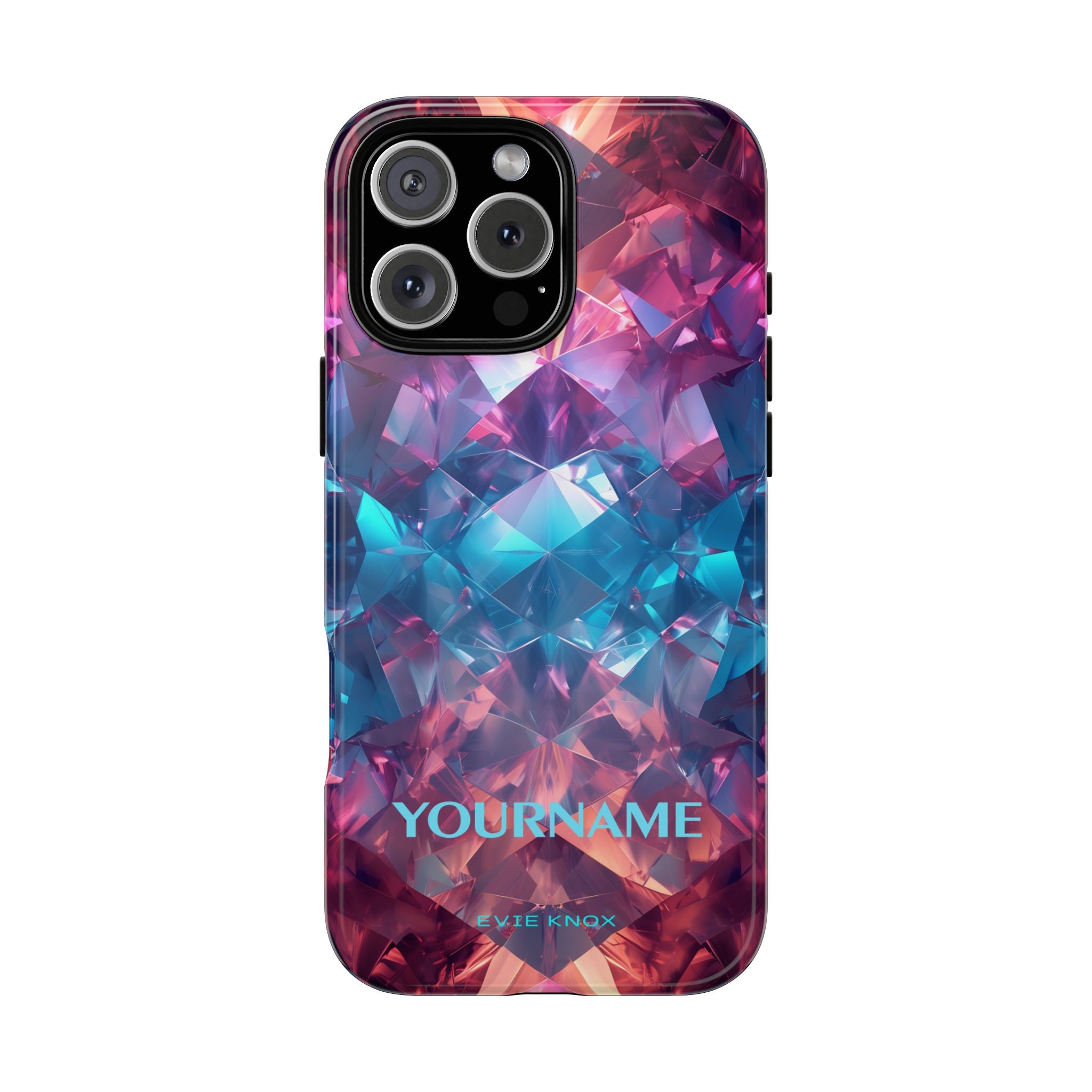 Supernova Gemstone Effect Tough iPhone Case — Custom Iridescent Crystal Design