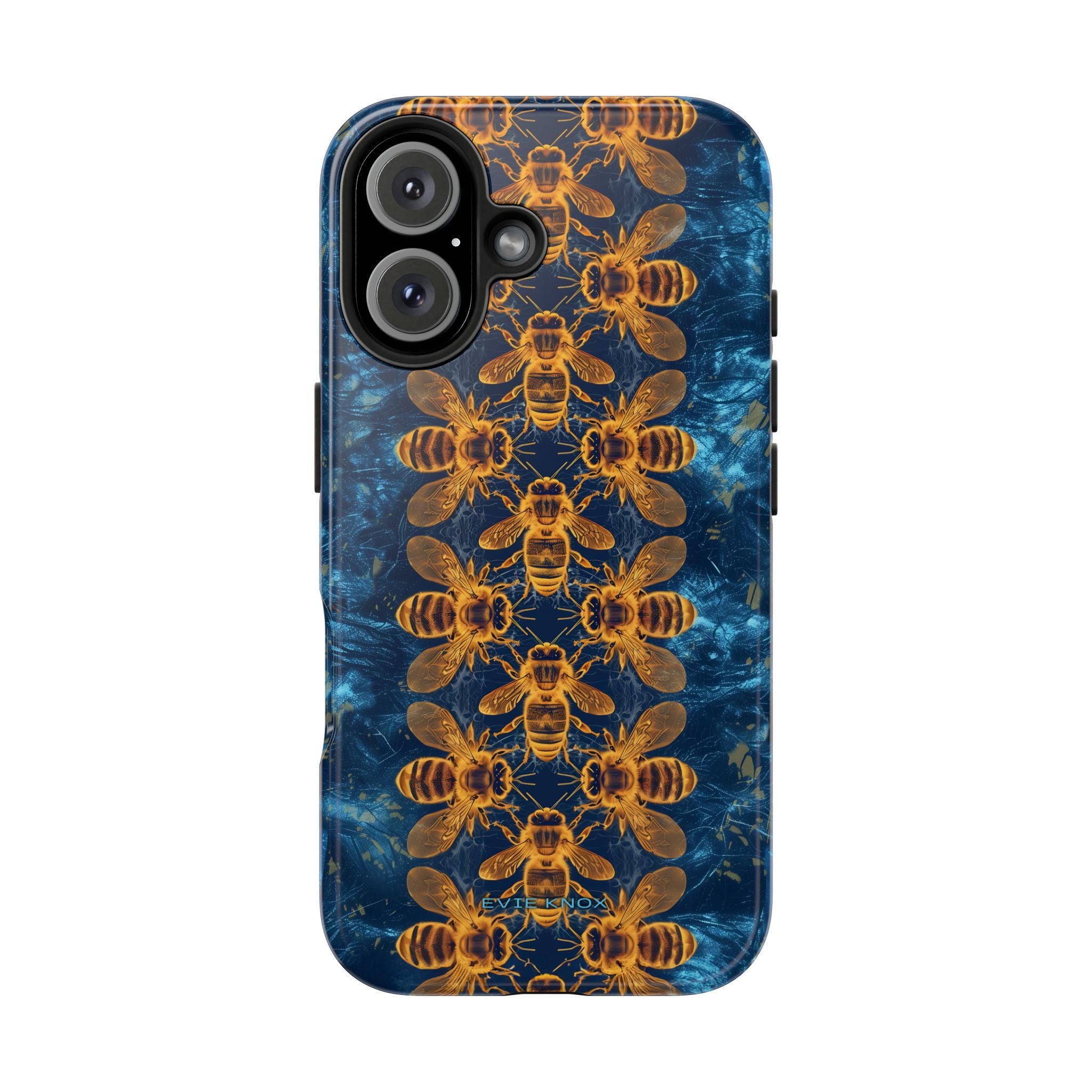 Bees On Blue iPhone Case