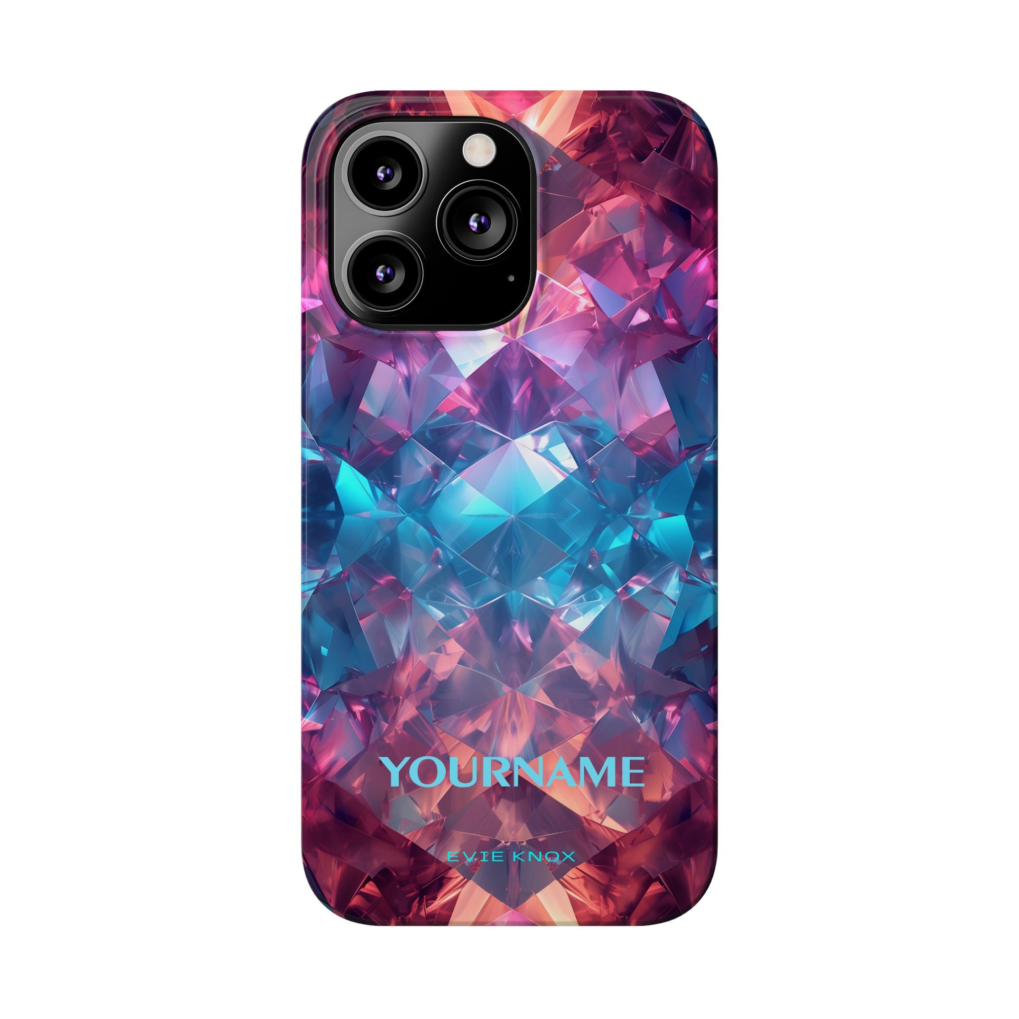 Supernova Gemstone Effect Slim iPhone Case - Customized Phone Case
