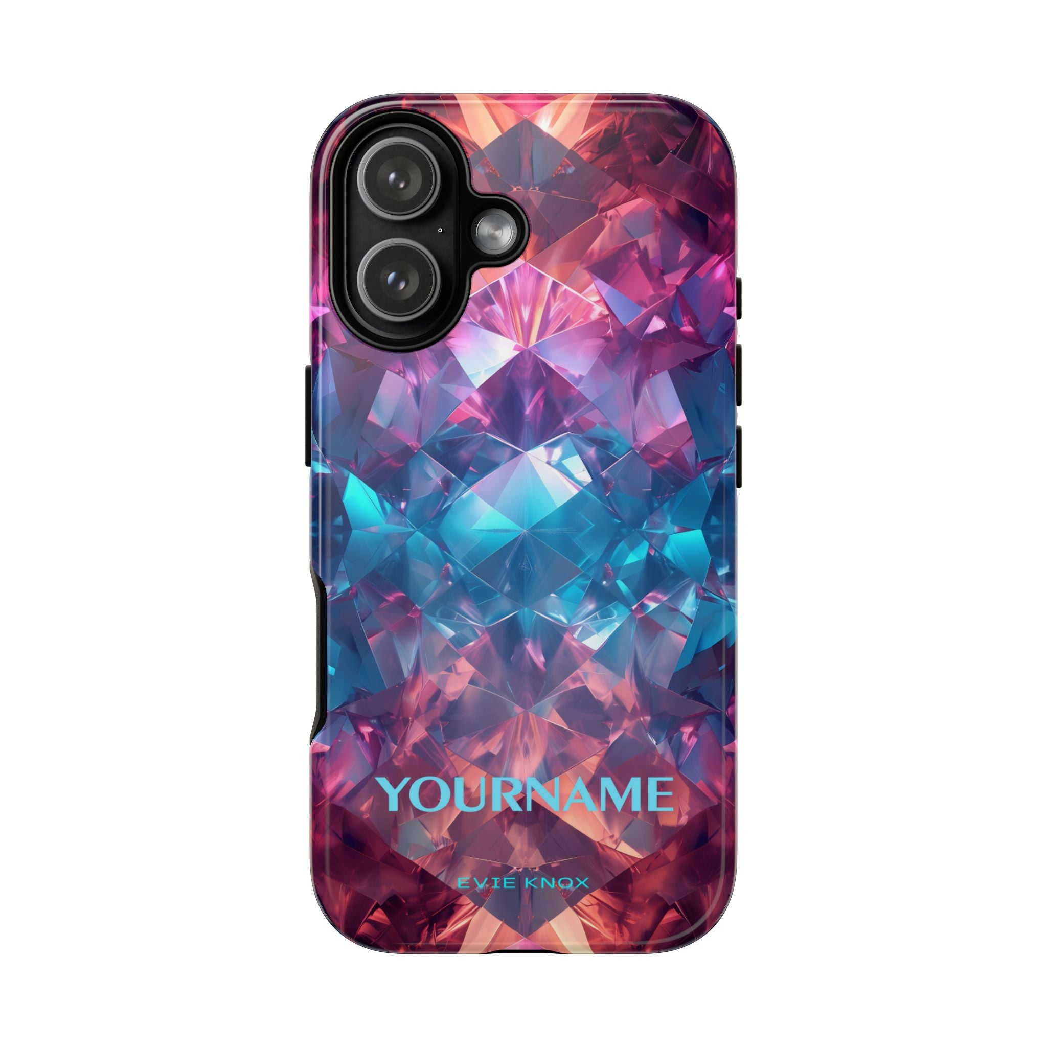 Supernova Gemstone Effect Tough iPhone Case — Custom Iridescent Crystal Design