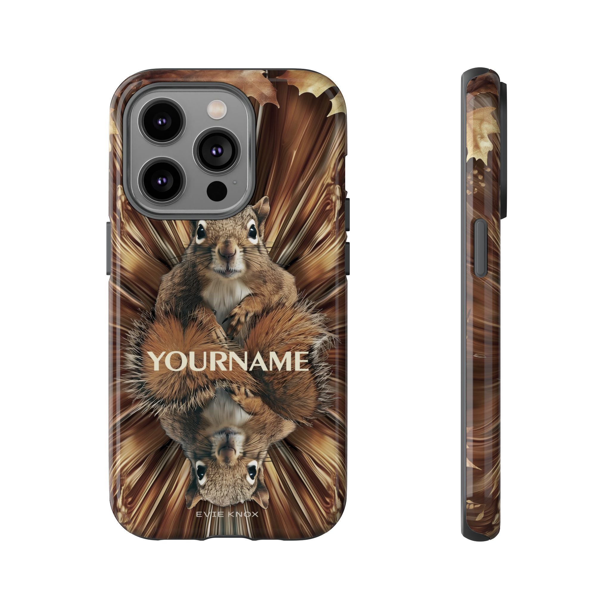 Kaleidoscope Squirrel Tough Phone Case — Cute Woodland Animal iPhone Case