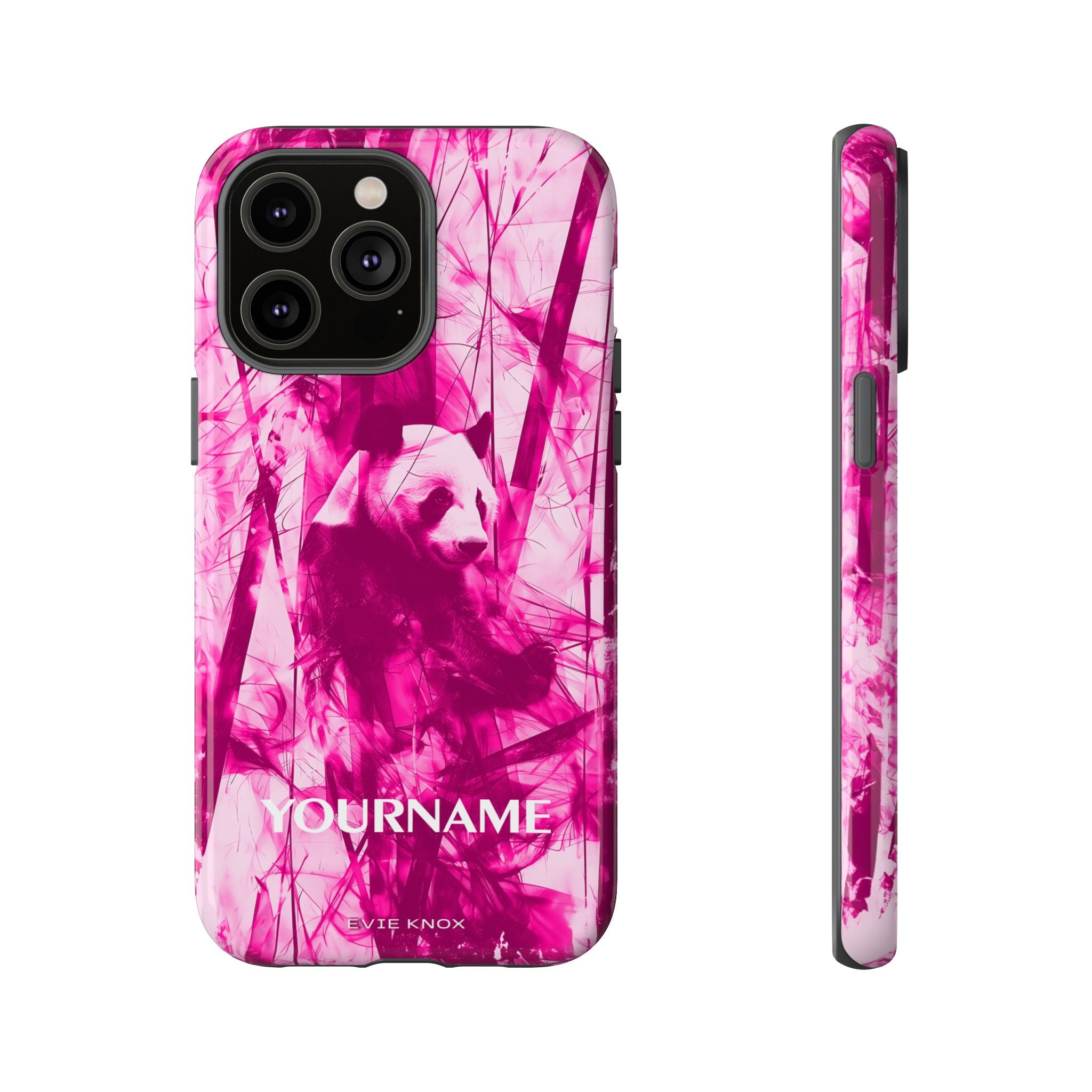 Berry Panda on Bamboo iPhone Case — Abstract Protective Tough Case