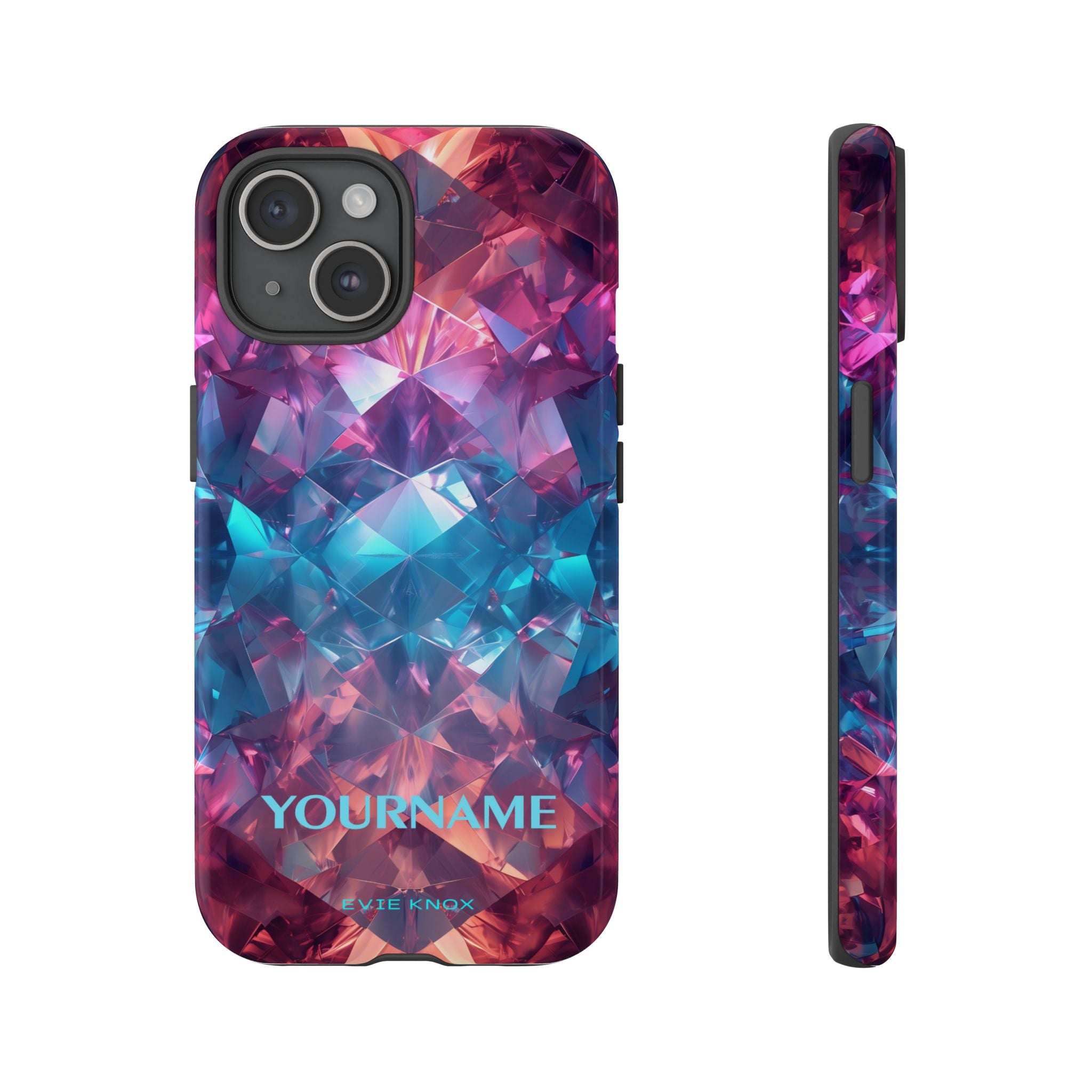 Supernova Gemstone Effect Tough iPhone Case — Custom Iridescent Crystal Design