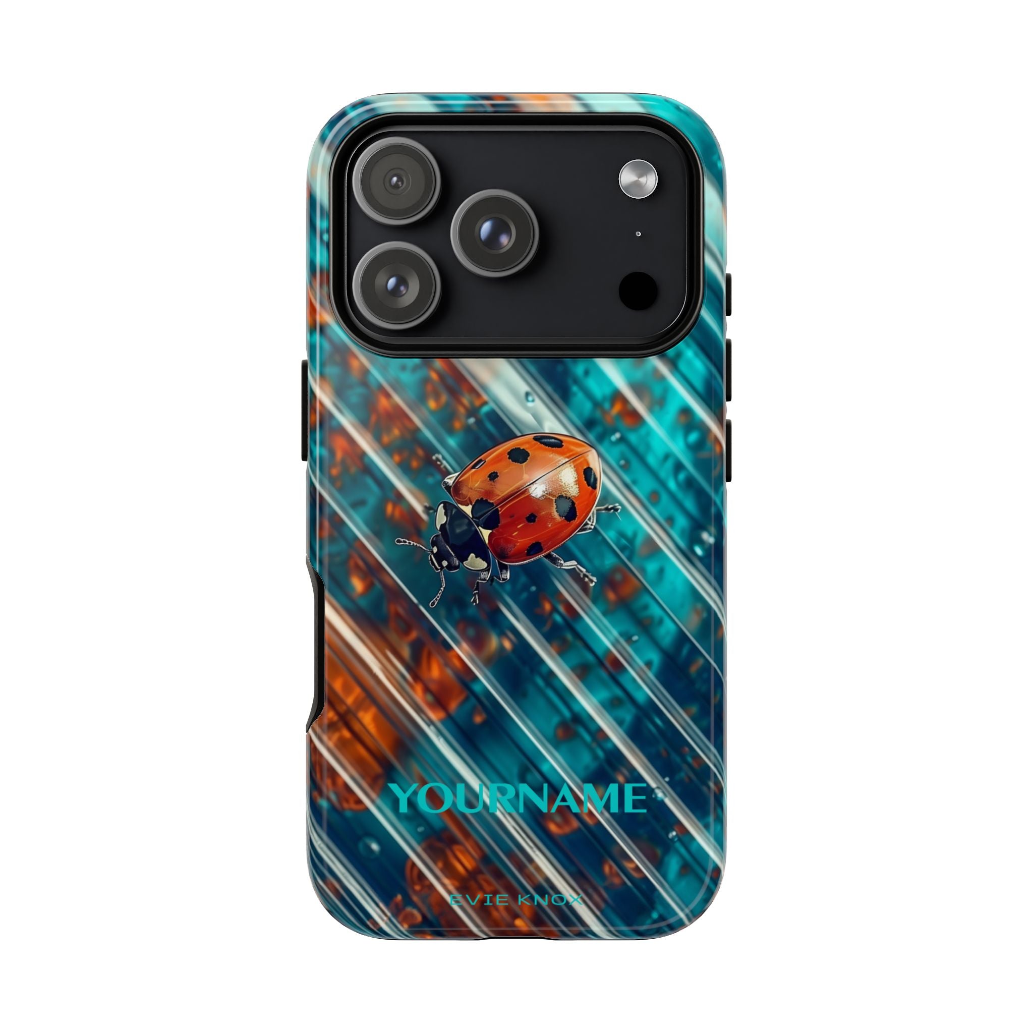 Little Lady Ladybug on Blue Protective Tough Case
