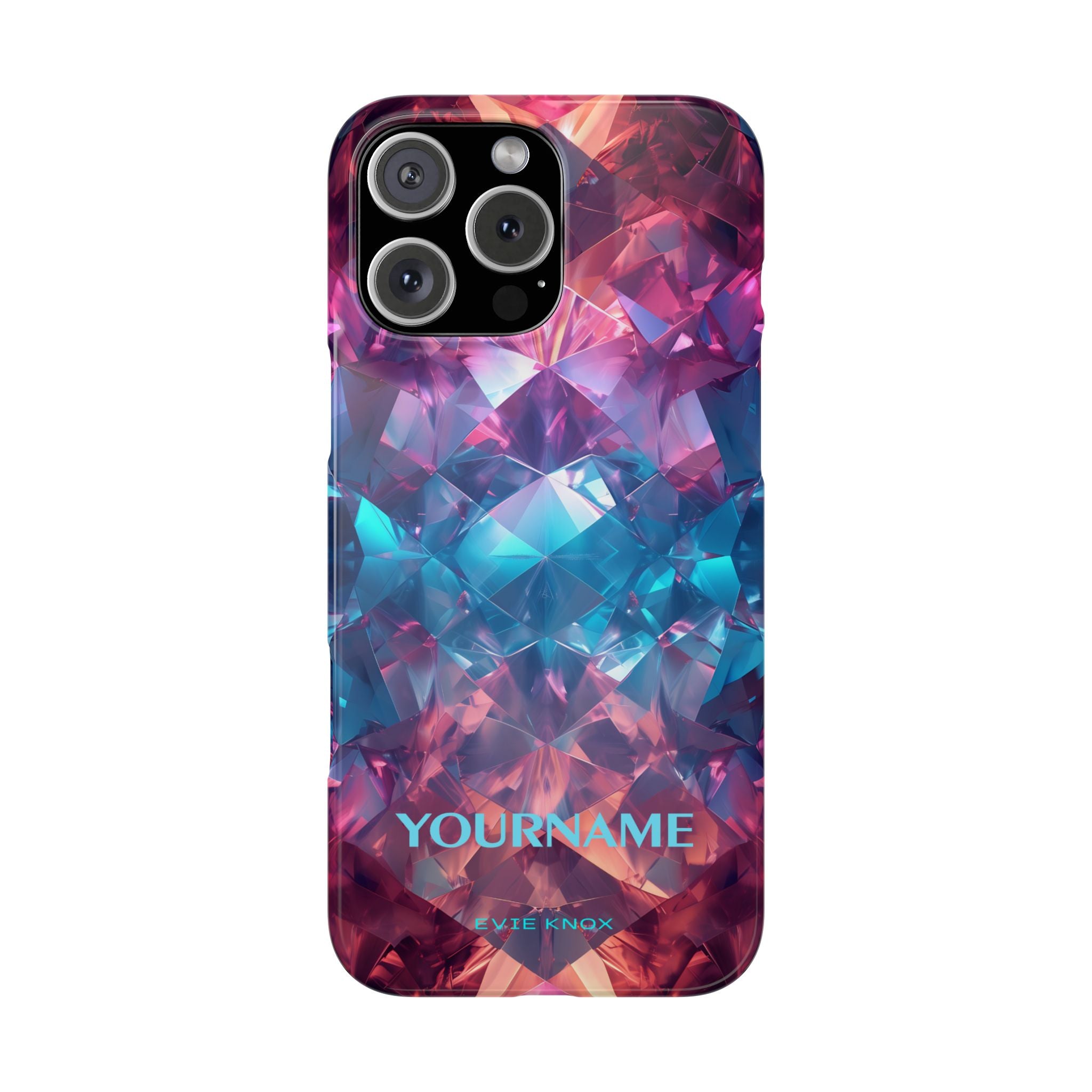 Supernova Gemstone Effect Slim iPhone Case - Customized Phone Case