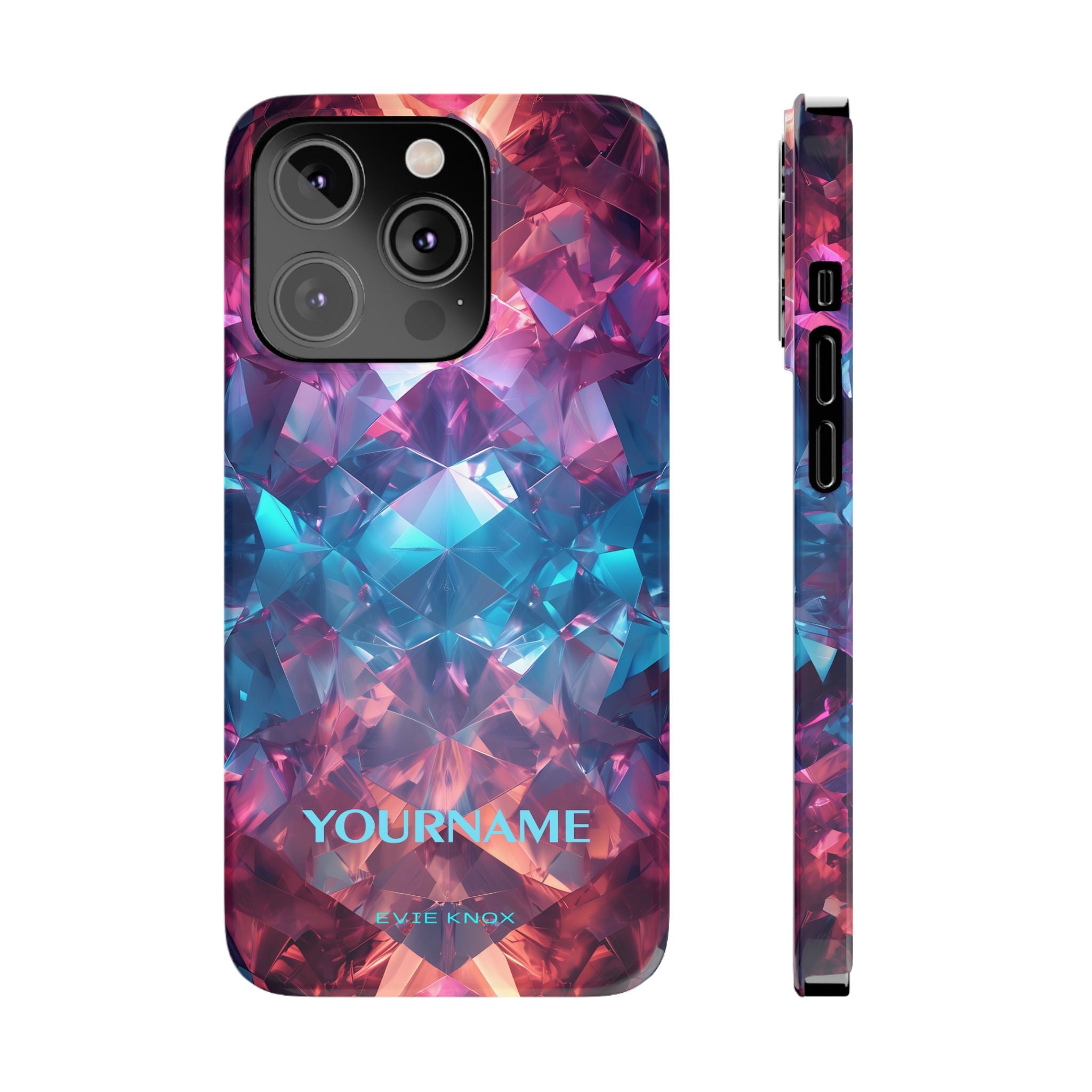 Supernova Gemstone Effect Slim iPhone Case - Customized Phone Case