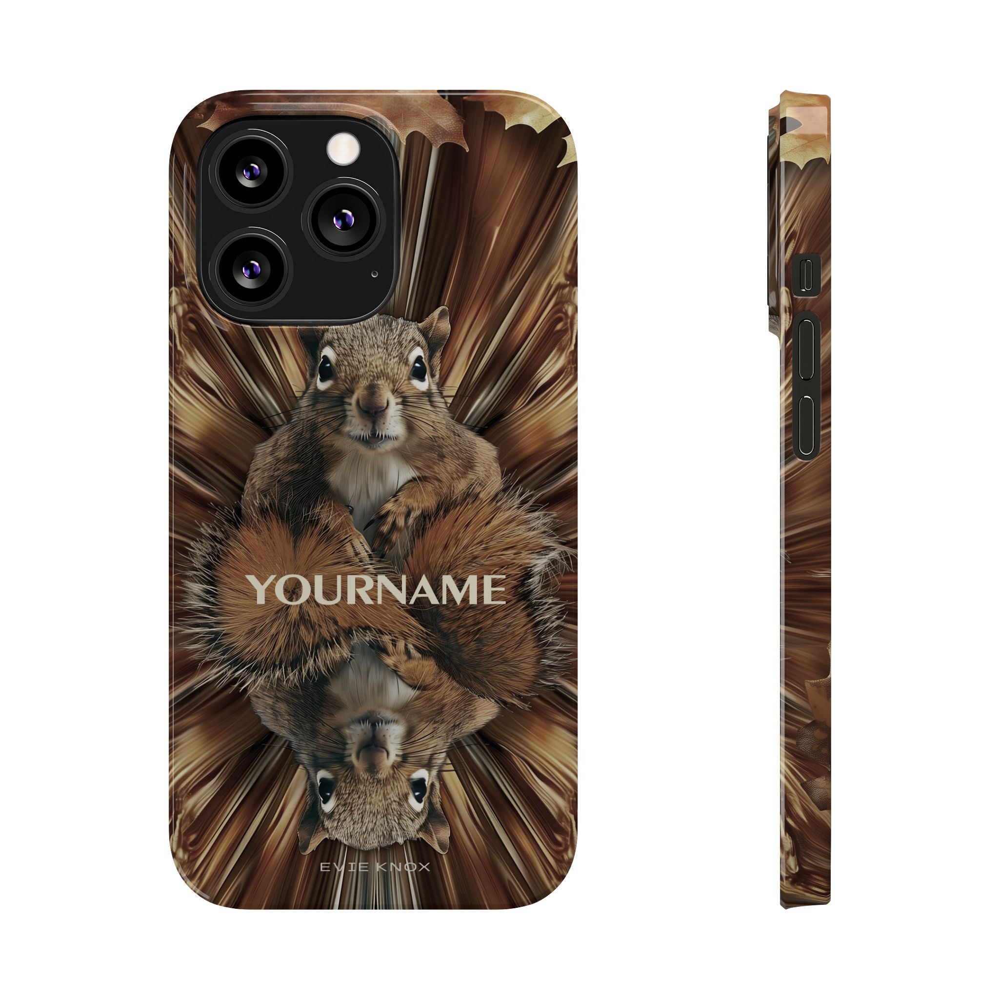 Kaleidoscope Squirrel Slim Phone Case — Cute Customized iPhone Case