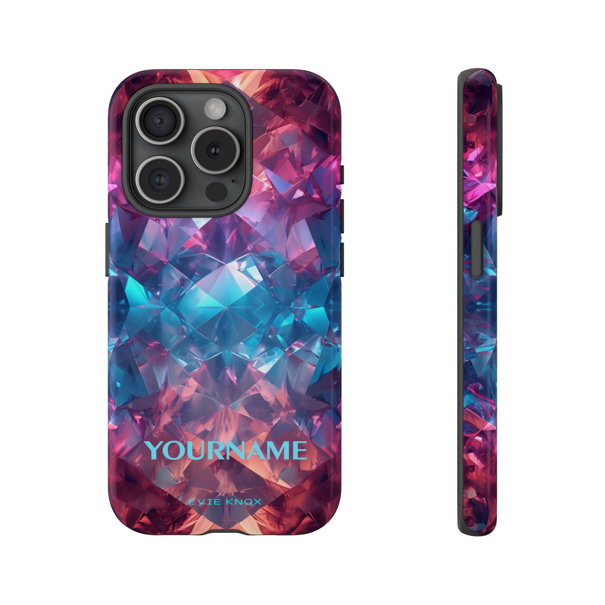 Supernova Gemstone Effect Tough iPhone Case — Custom Iridescent Crystal Design