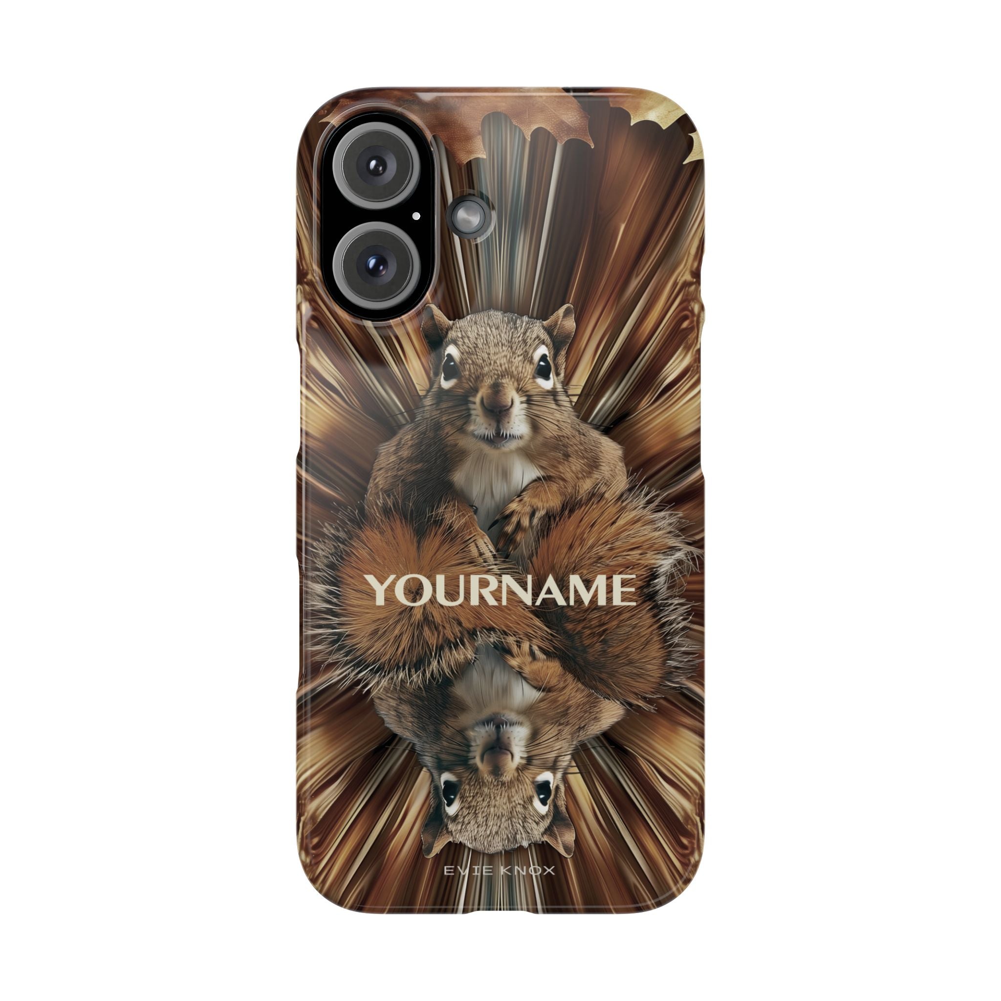 Kaleidoscope Squirrel Slim Phone Case — Cute Customized iPhone Case