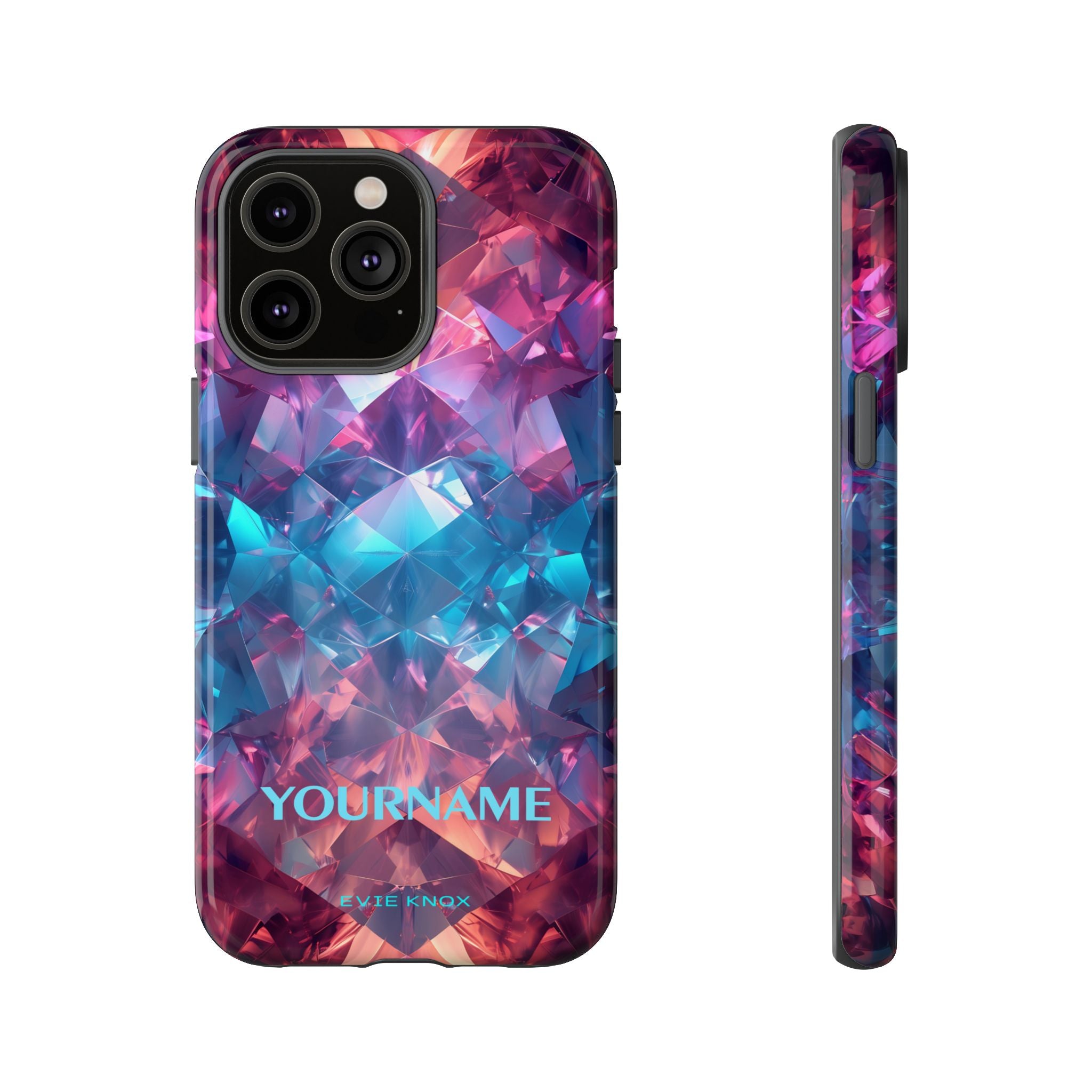 Supernova Gemstone Effect Tough iPhone Case — Custom Iridescent Crystal Design