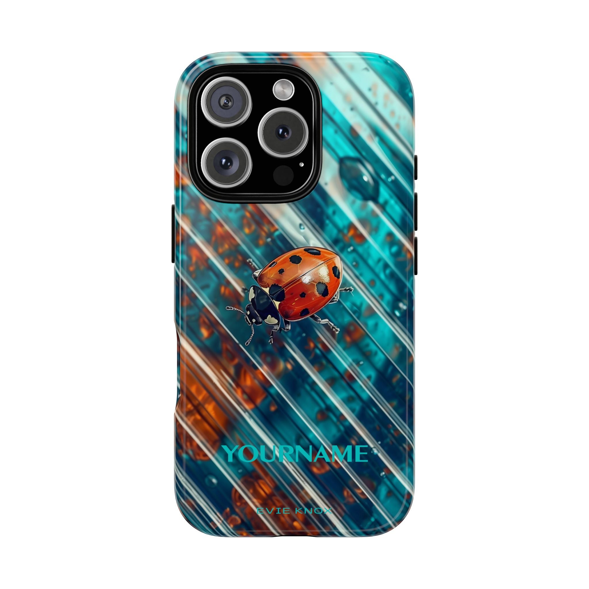 Little Lady Ladybug on Blue Protective Tough Case