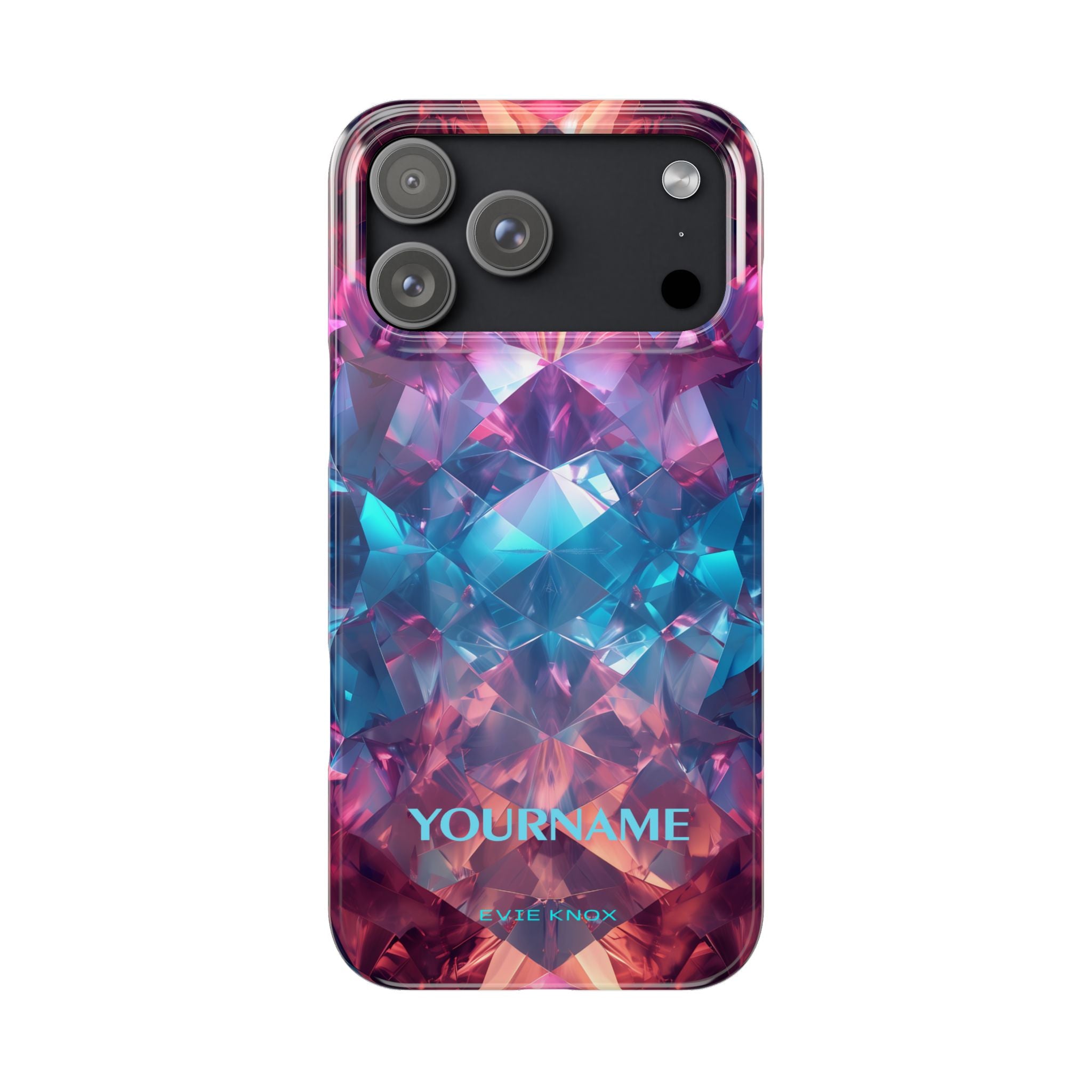 Supernova Gemstone Effect Slim iPhone Case - Customized Phone Case
