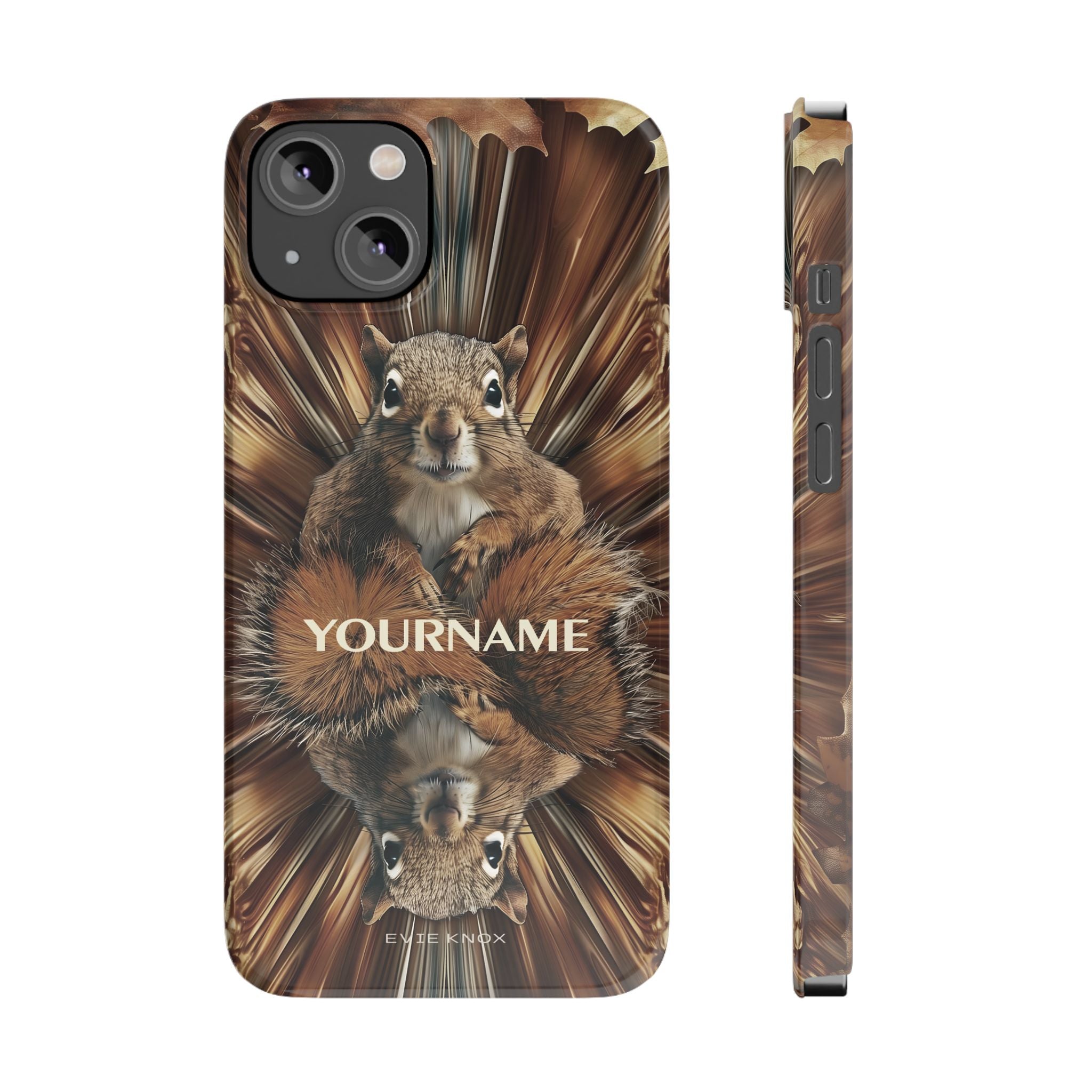 Kaleidoscope Squirrel Slim Phone Case — Cute Customized iPhone Case