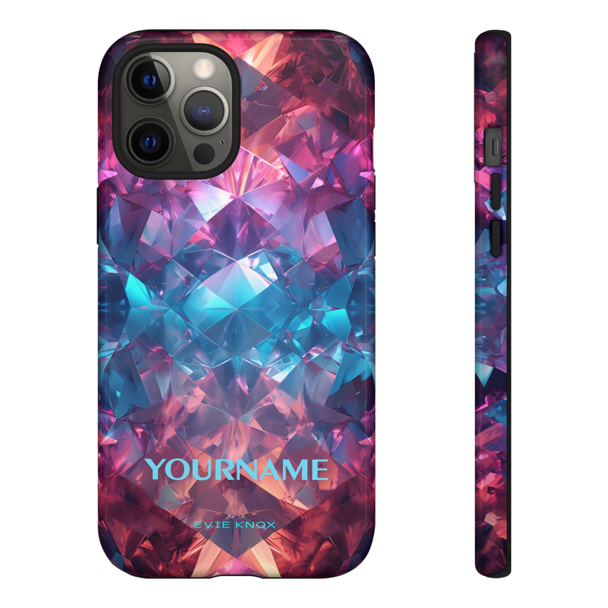 Supernova Gemstone Effect Tough iPhone Case — Custom Iridescent Crystal Design