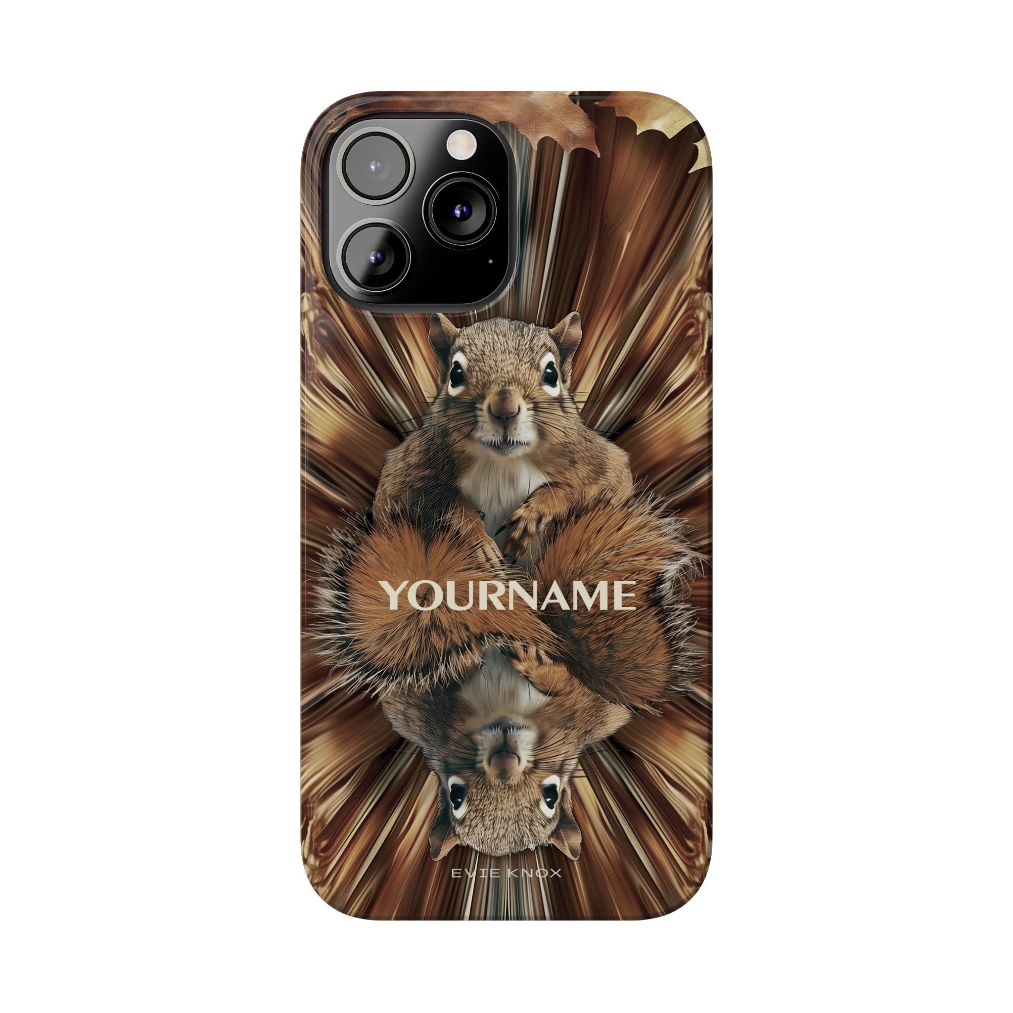 Kaleidoscope Squirrel Slim Phone Case — Cute Customized iPhone Case