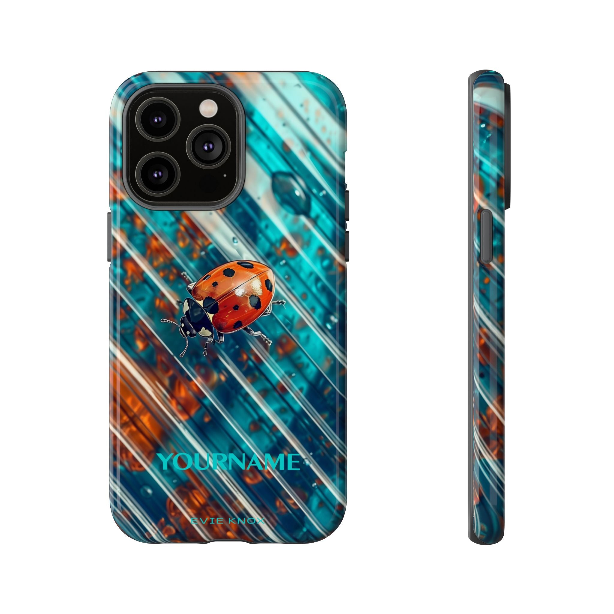 Little Lady Ladybug on Blue Protective Tough Case