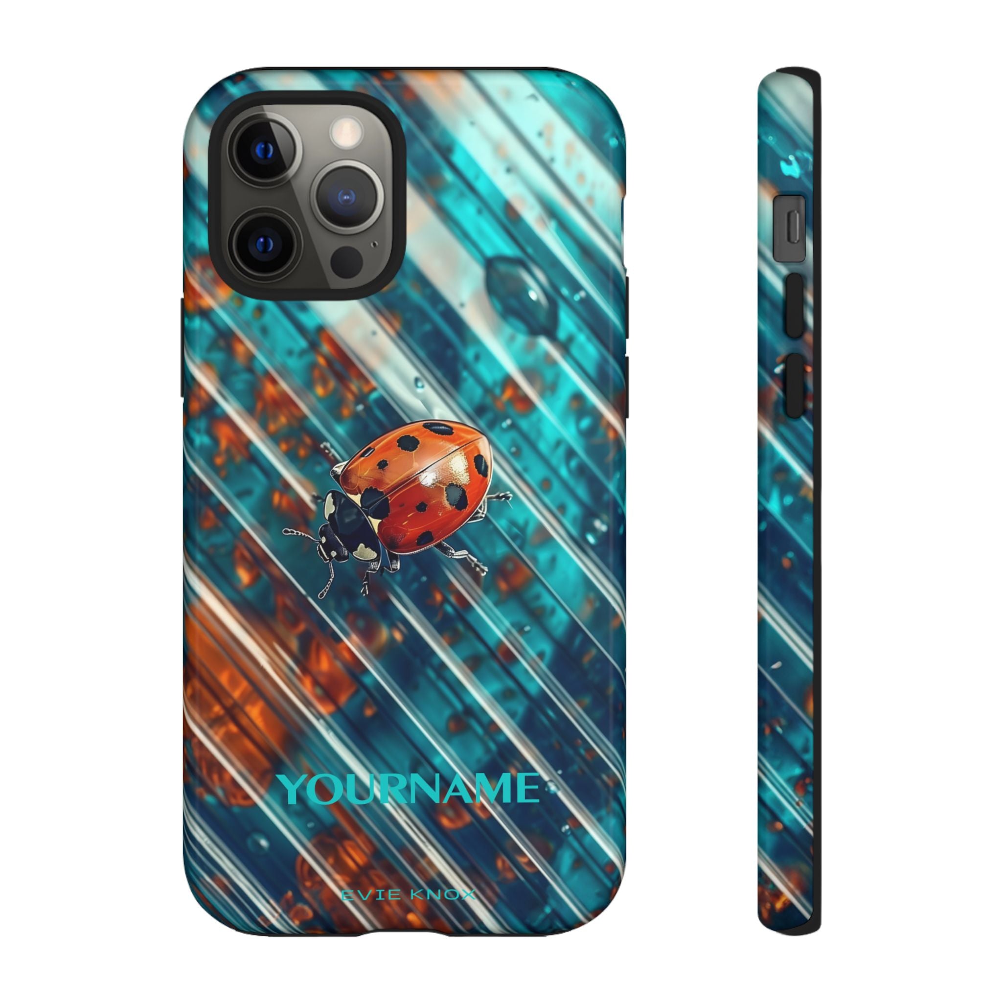 Little Lady Ladybug on Blue Protective Tough Case
