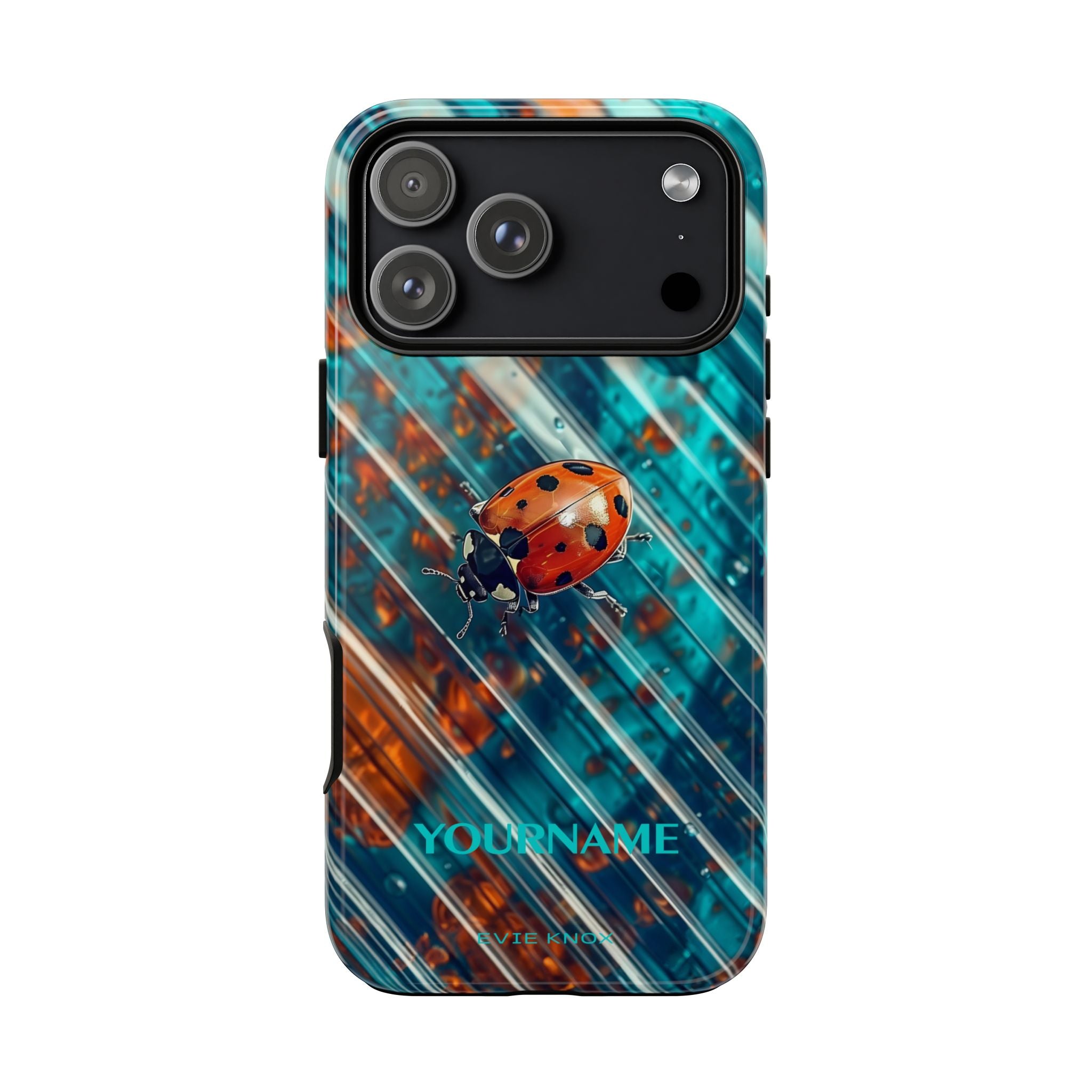 Little Lady Ladybug on Blue Protective Tough Case
