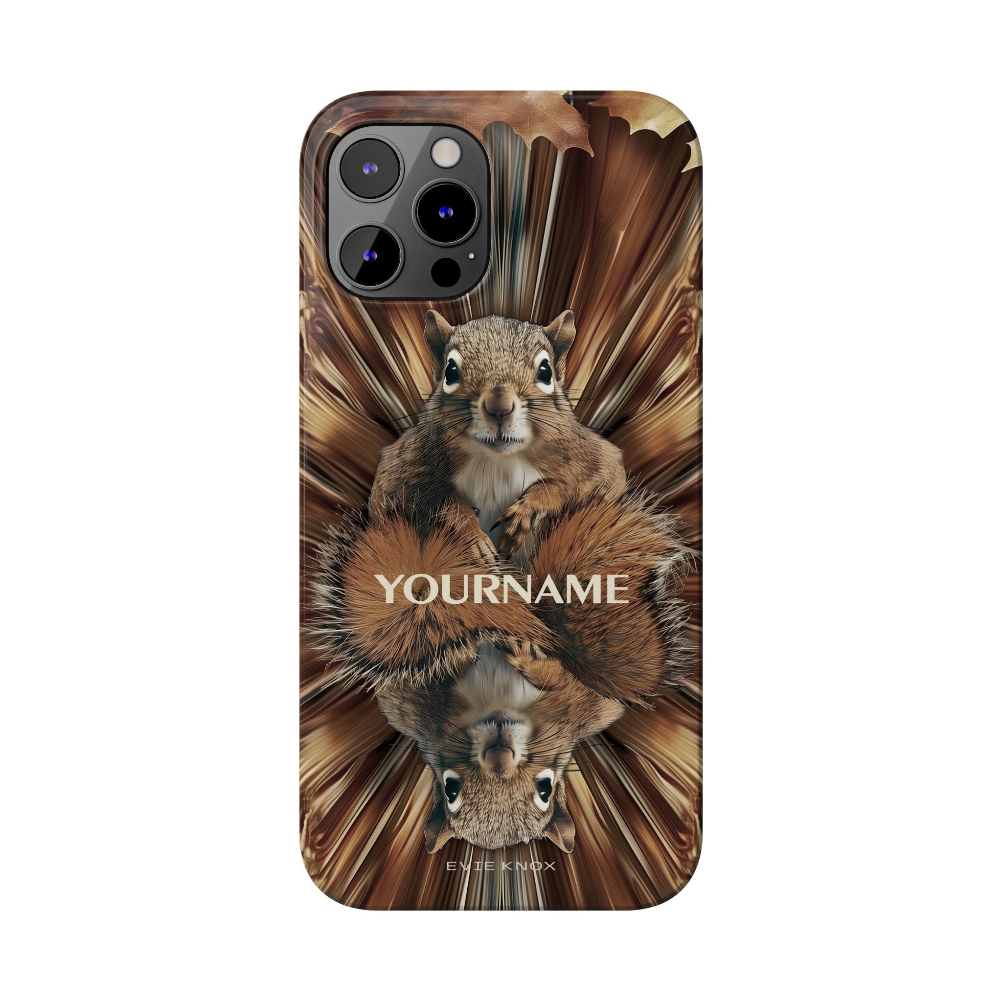 Kaleidoscope Squirrel Slim Phone Case — Cute Customized iPhone Case