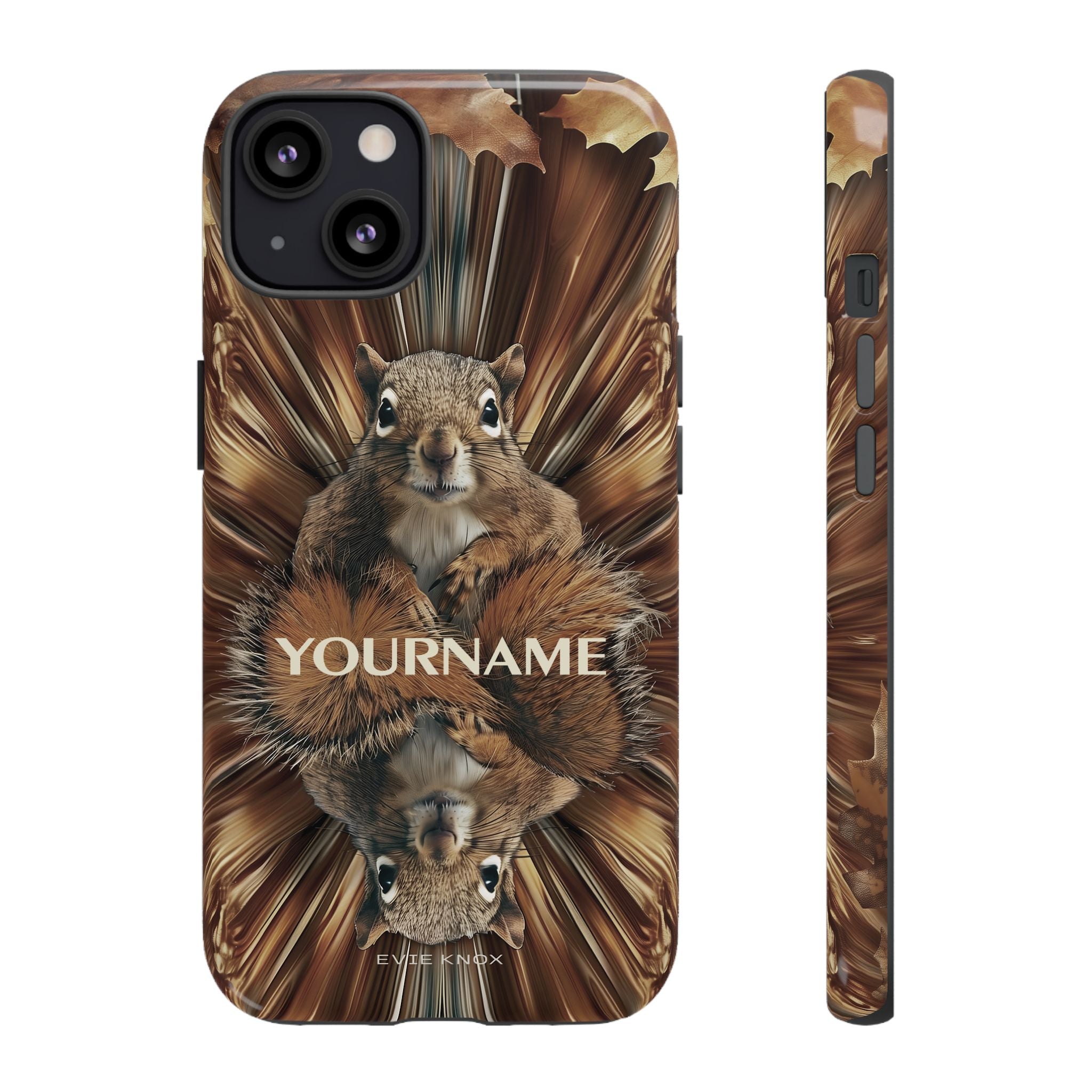 Kaleidoscope Squirrel Tough Phone Case — Cute Woodland Animal iPhone Case