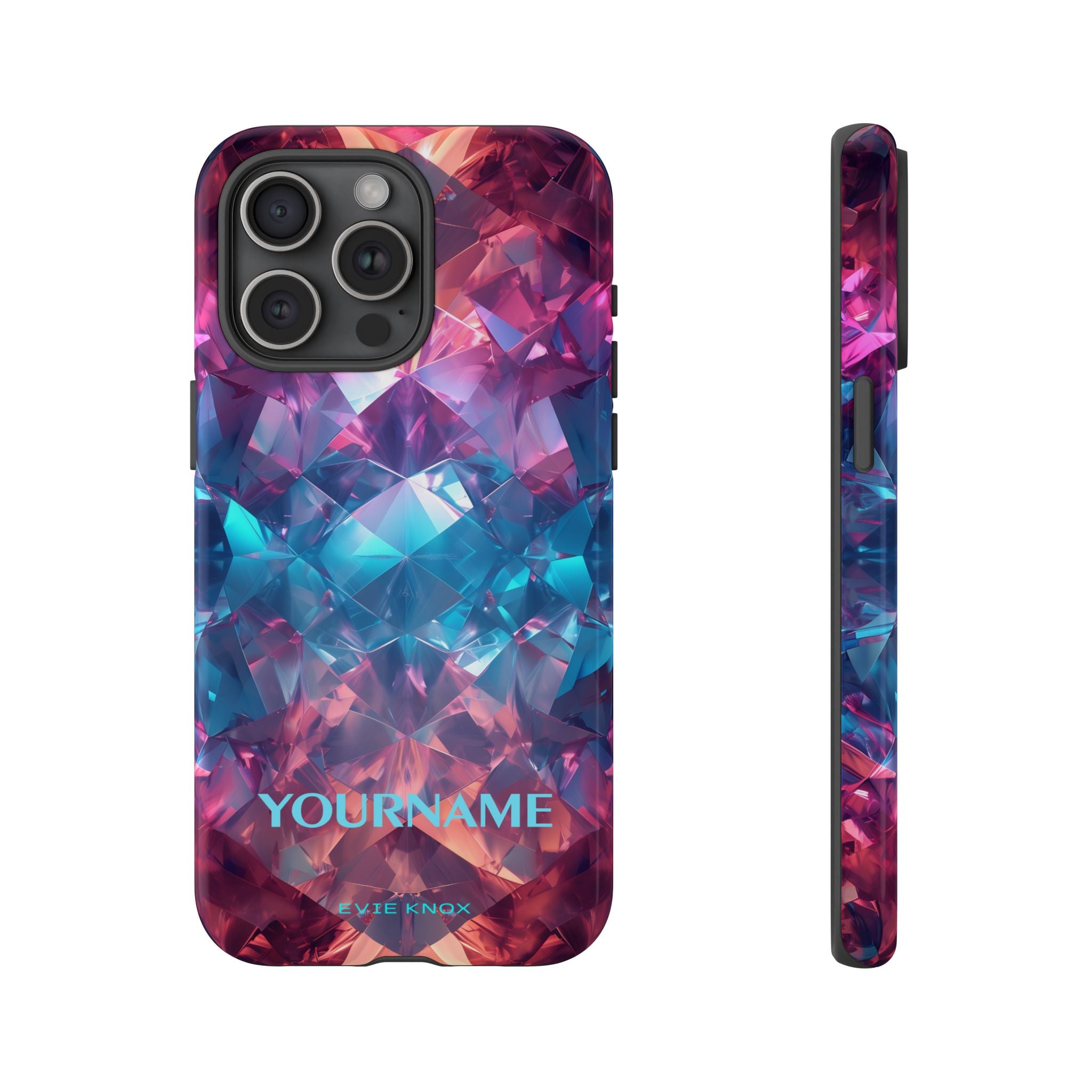 Supernova Gemstone Effect Tough iPhone Case — Custom Iridescent Crystal Design