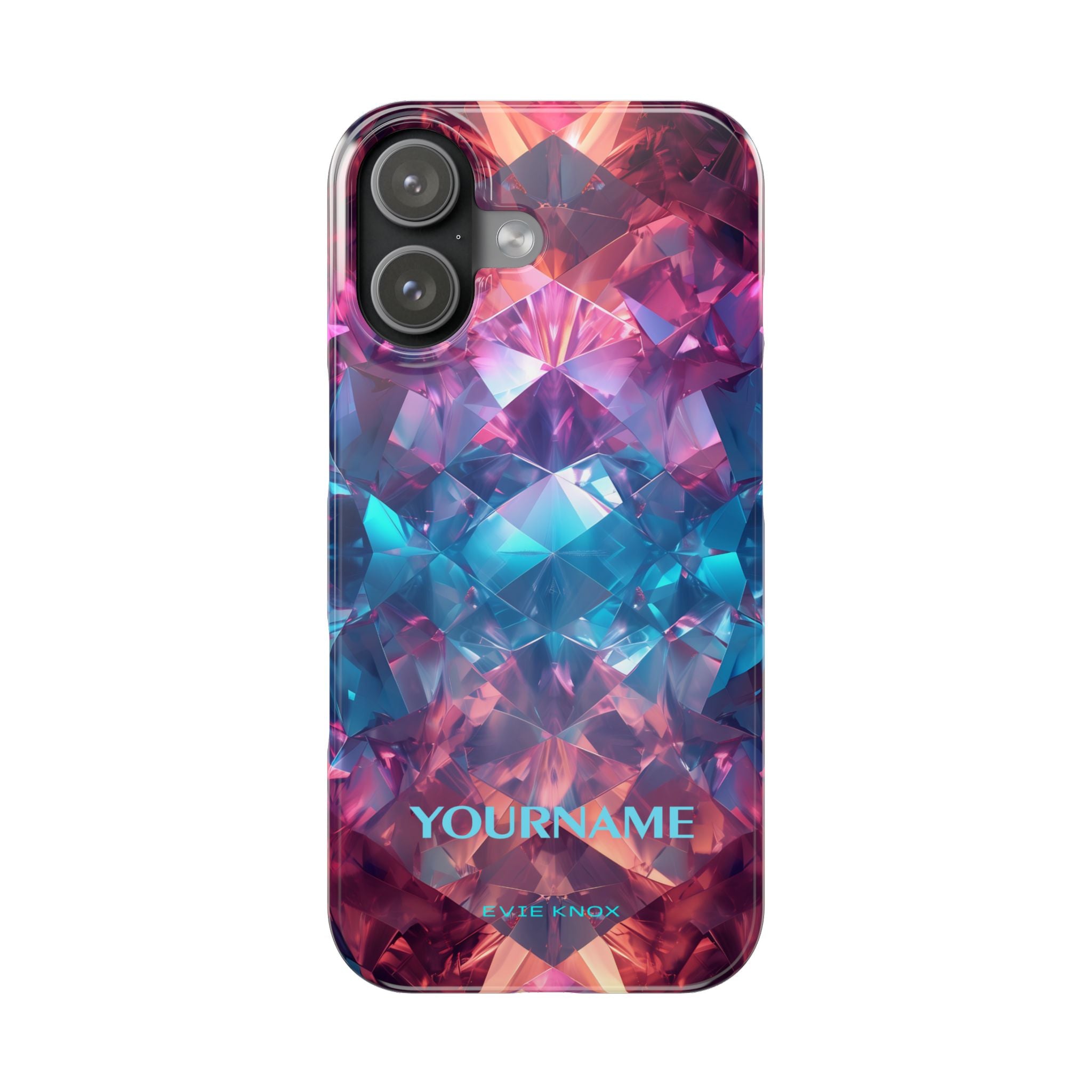 Supernova Gemstone Effect Slim iPhone Case - Customized Phone Case