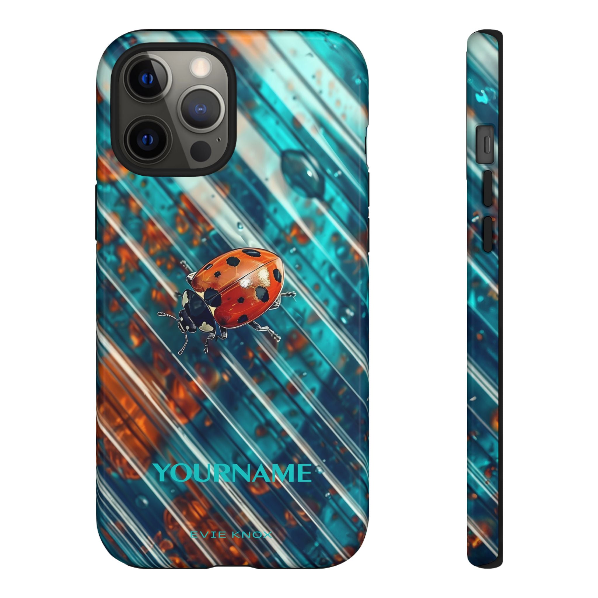 Little Lady Ladybug on Blue Protective Tough Case