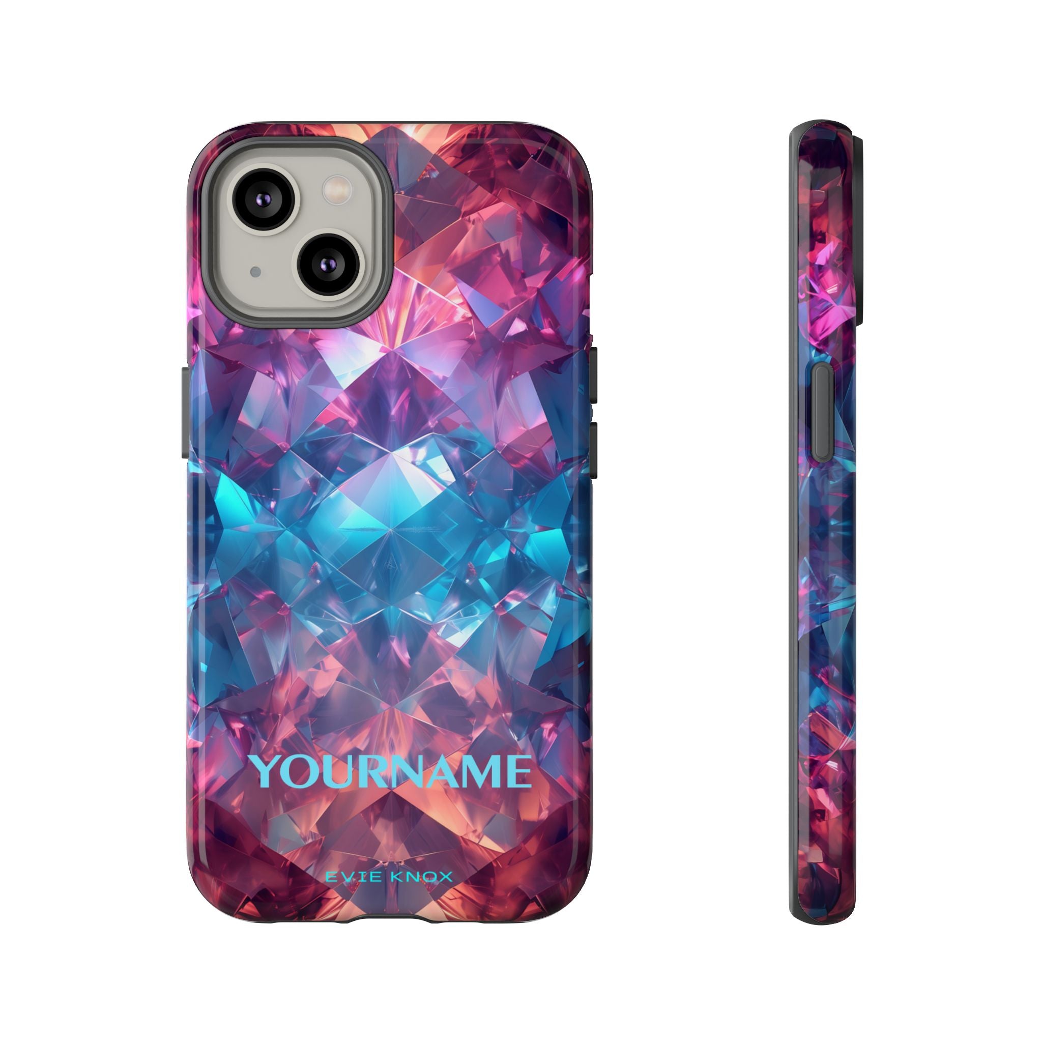 Supernova Gemstone Effect Tough iPhone Case — Custom Iridescent Crystal Design