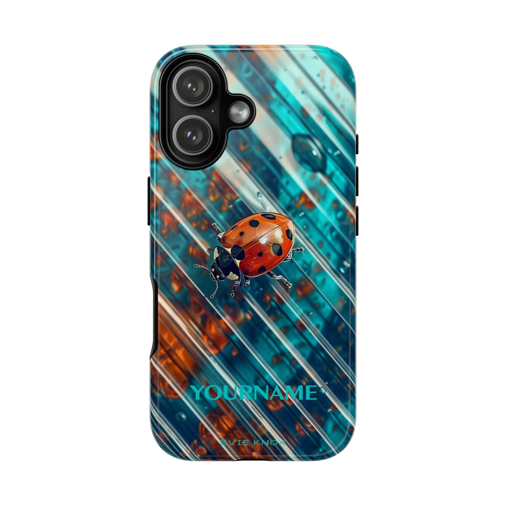 Little Lady Ladybug on Blue Protective Tough Case