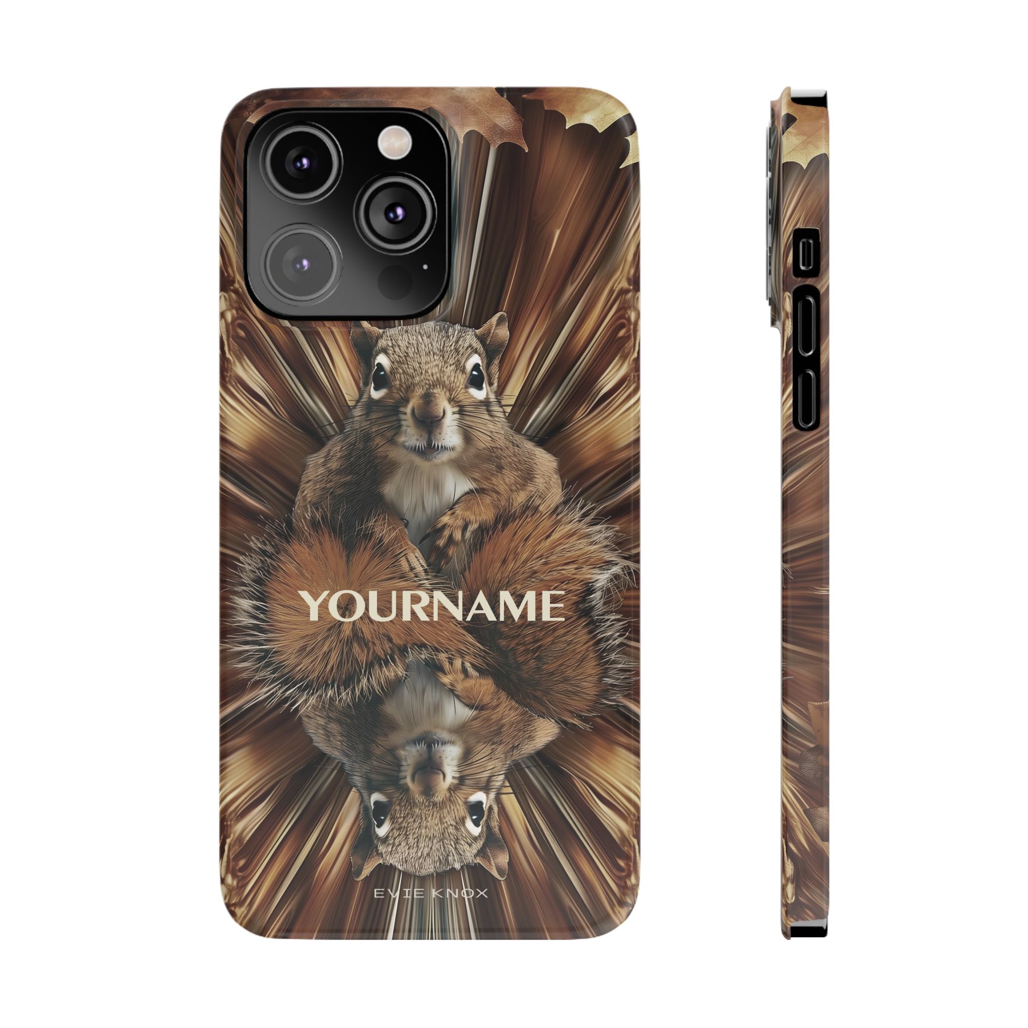 Kaleidoscope Squirrel Slim Phone Case — Cute Customized iPhone Case