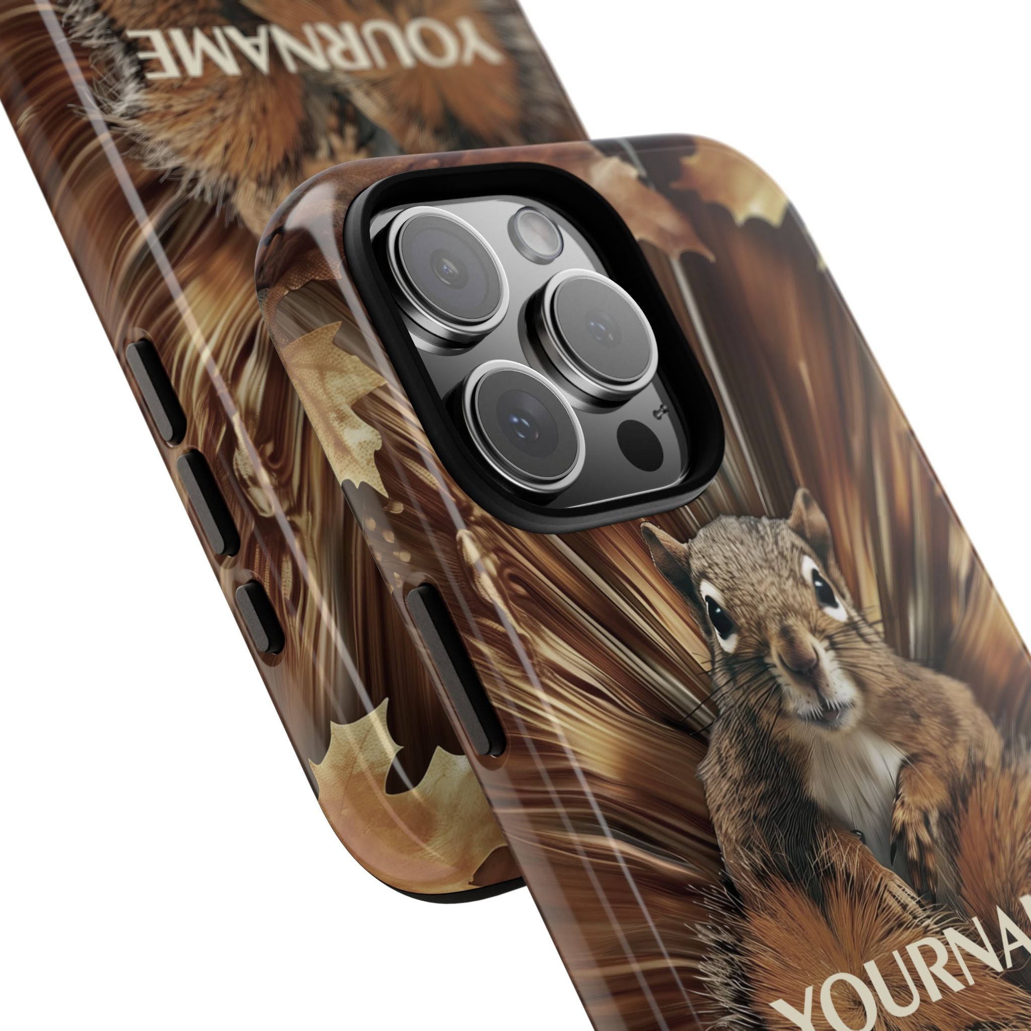 Kaleidoscope Squirrel Tough Phone Case — Cute Woodland Animal iPhone Case