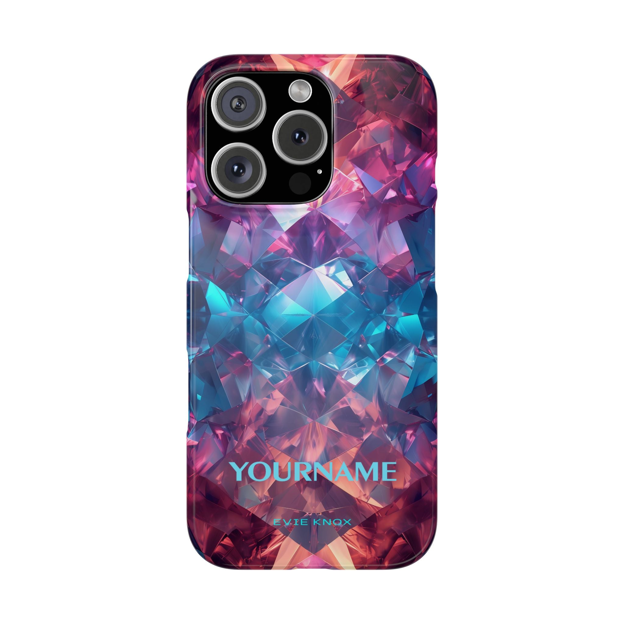 Supernova Gemstone Effect Slim iPhone Case - Customized Phone Case