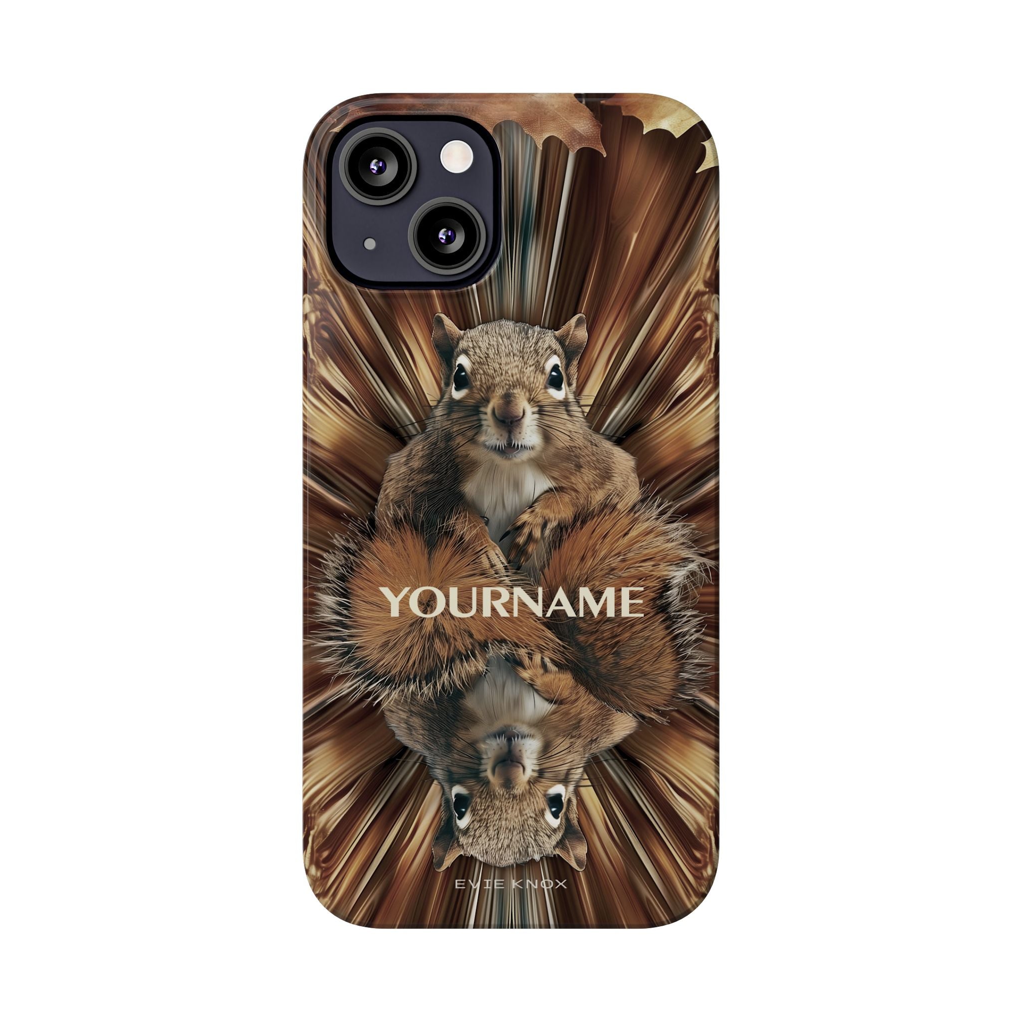 Kaleidoscope Squirrel Slim Phone Case — Cute Customized iPhone Case