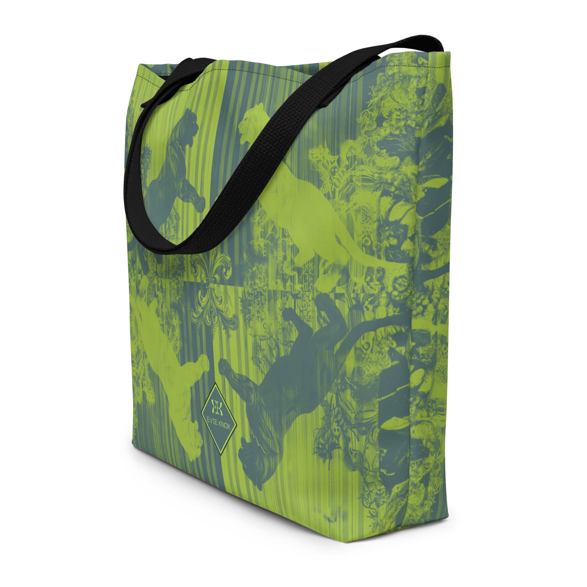 Jaguar Symmetry Large Tote Bag