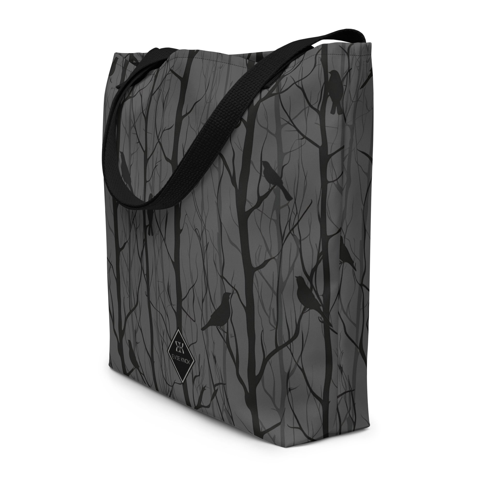 Birds In Shadow Large Tote Bag