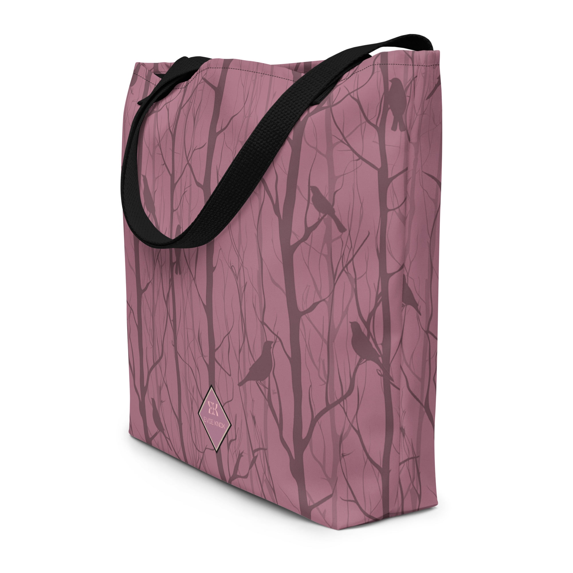 Birds In Shadow Large Tote Bag