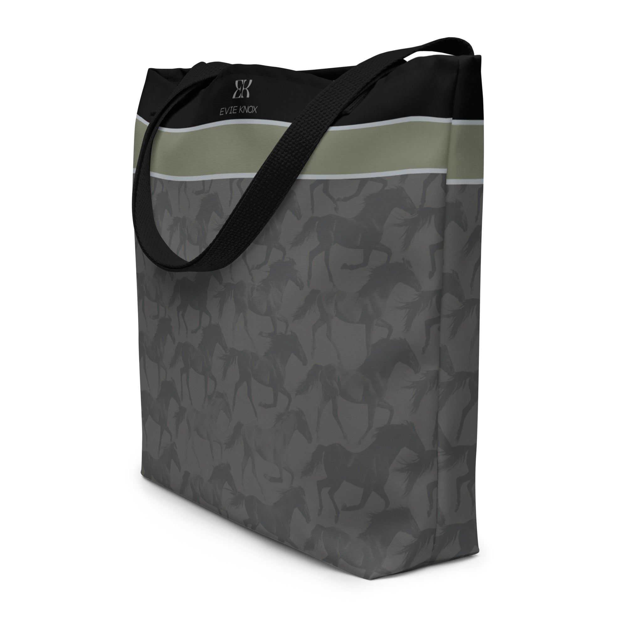 Stallions In Sync Large Tote Bag