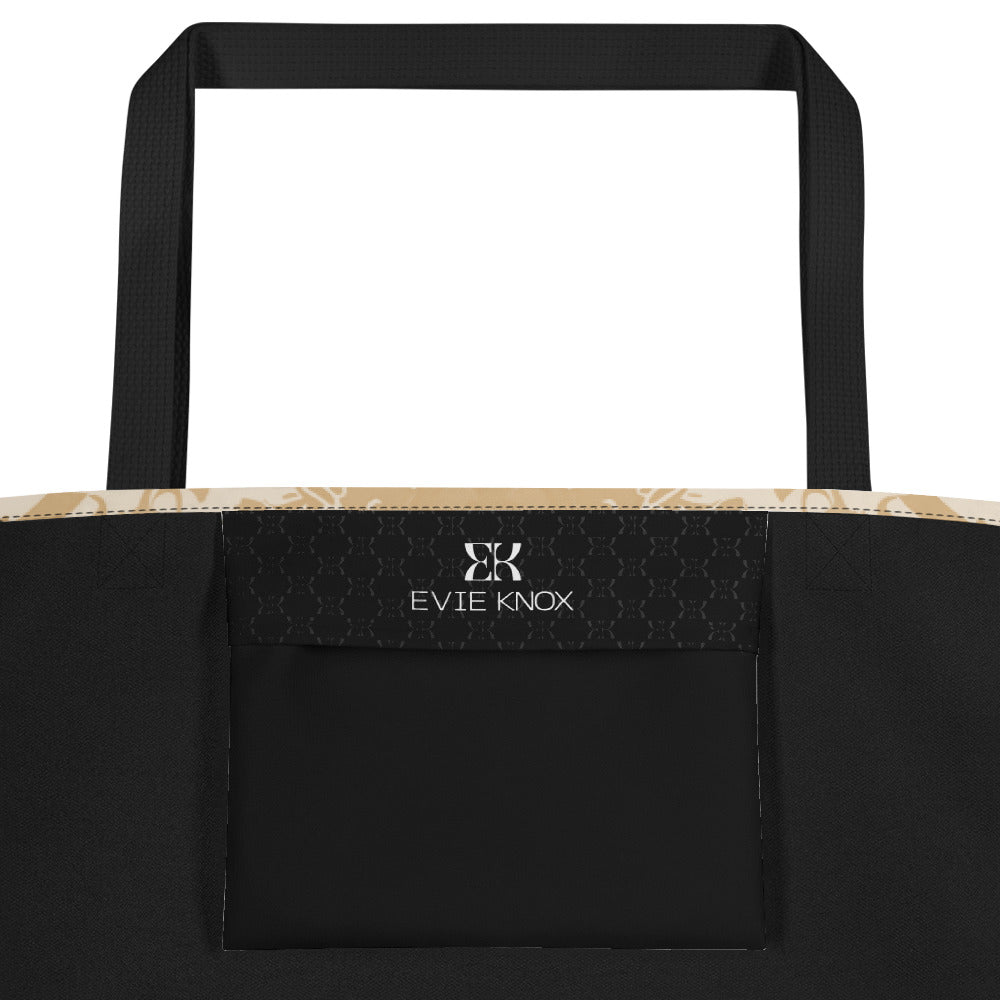 French Fractal Large Tote Bag
