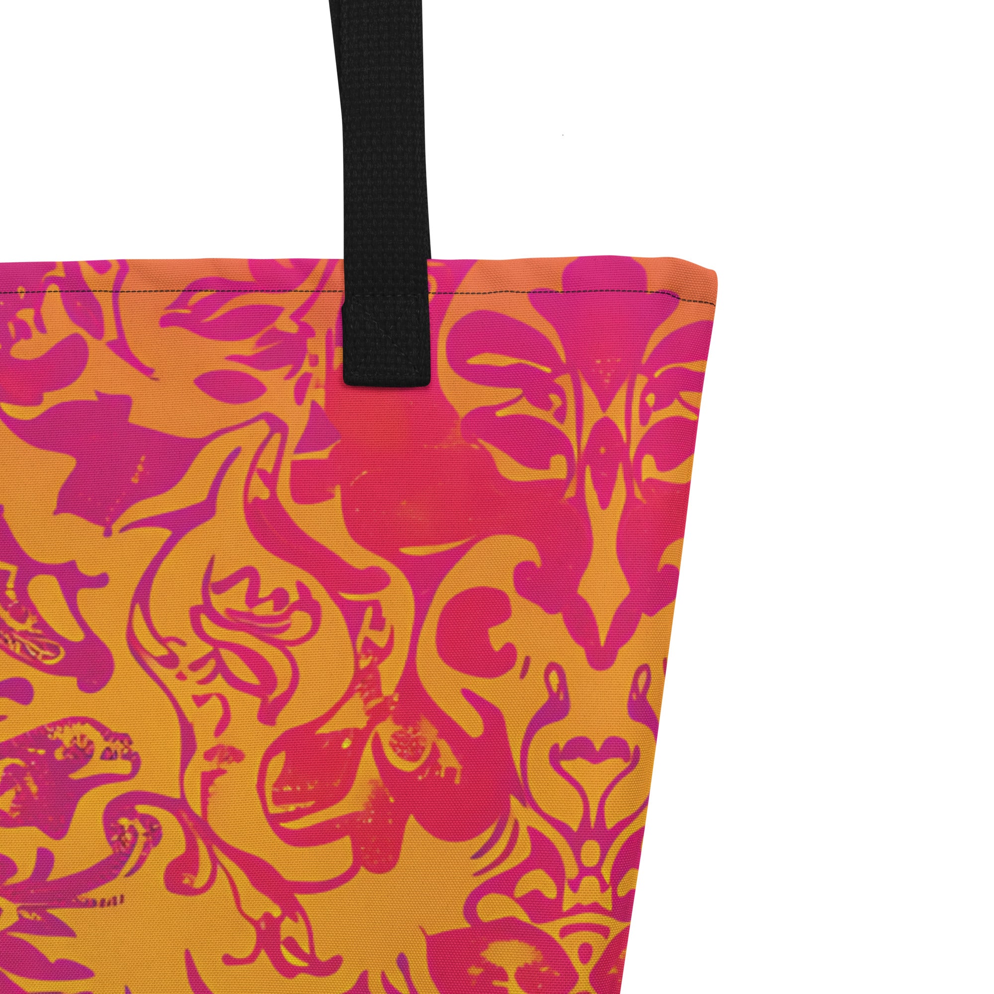 French Fractal Large Tote Bag