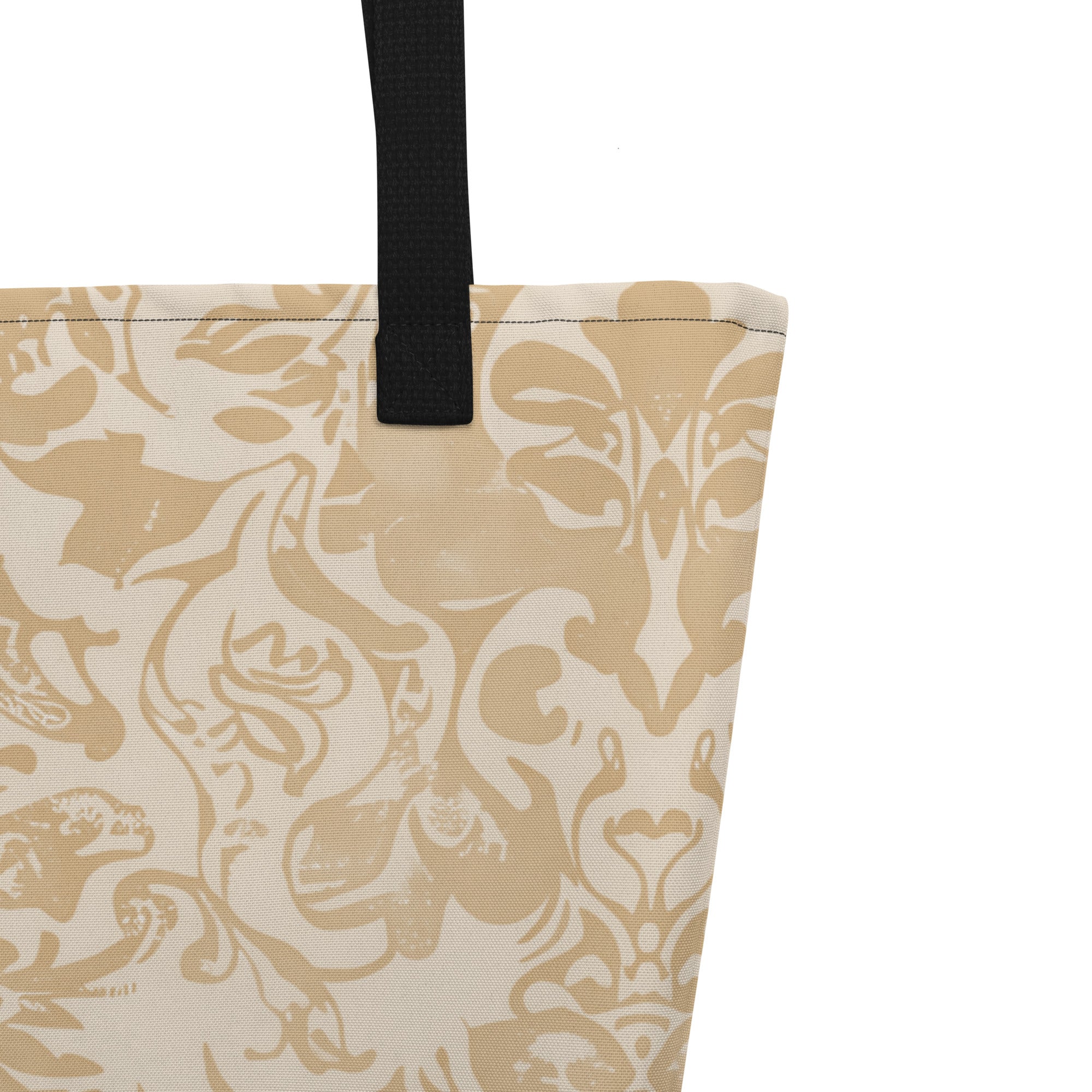 French Fractal Large Tote Bag