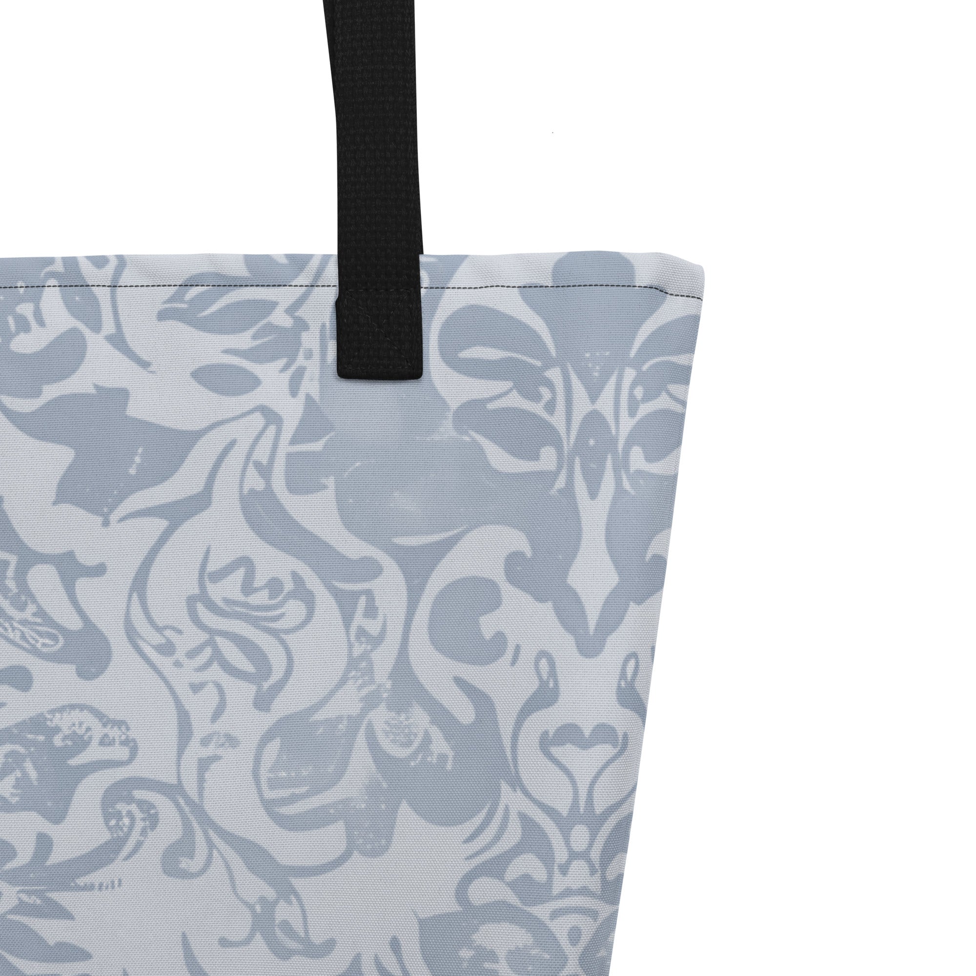 French Fractal Large Tote Bag