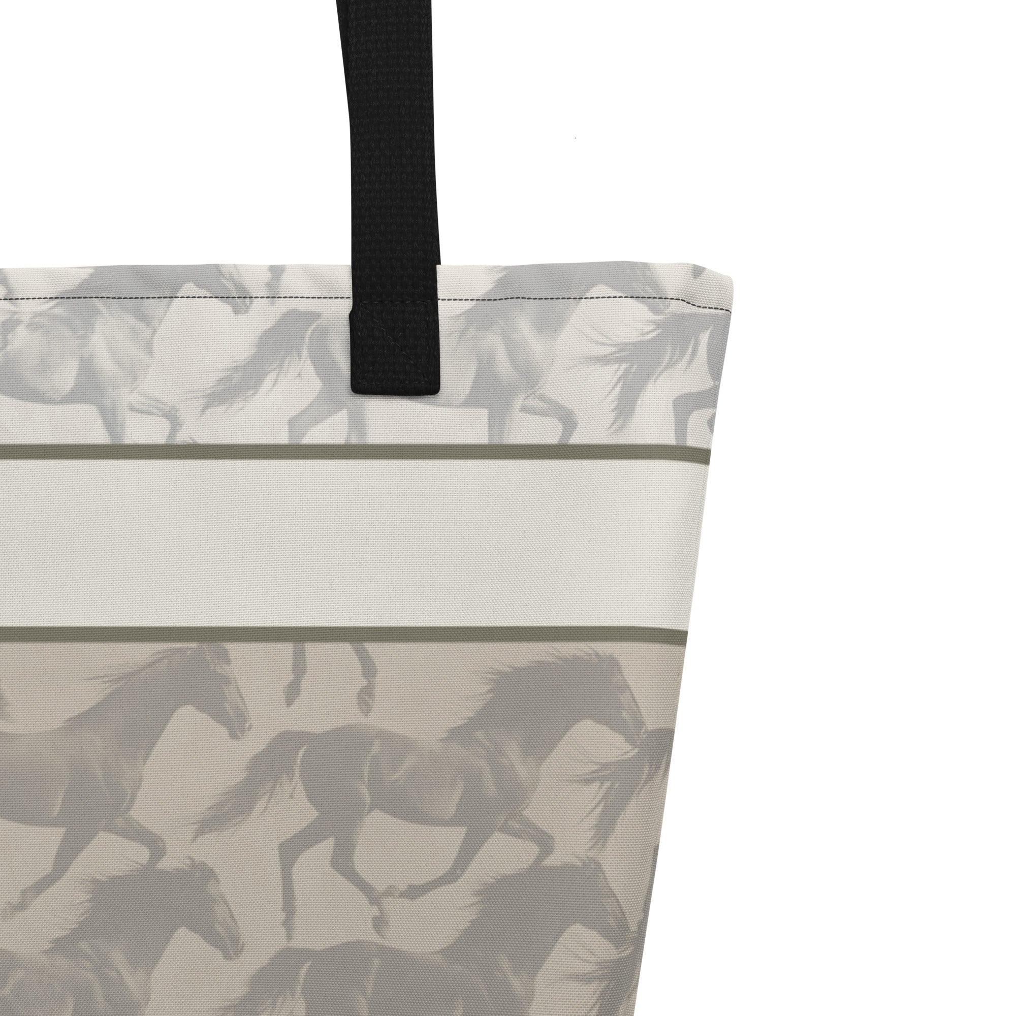Stallions In Sync Large Tote Bag