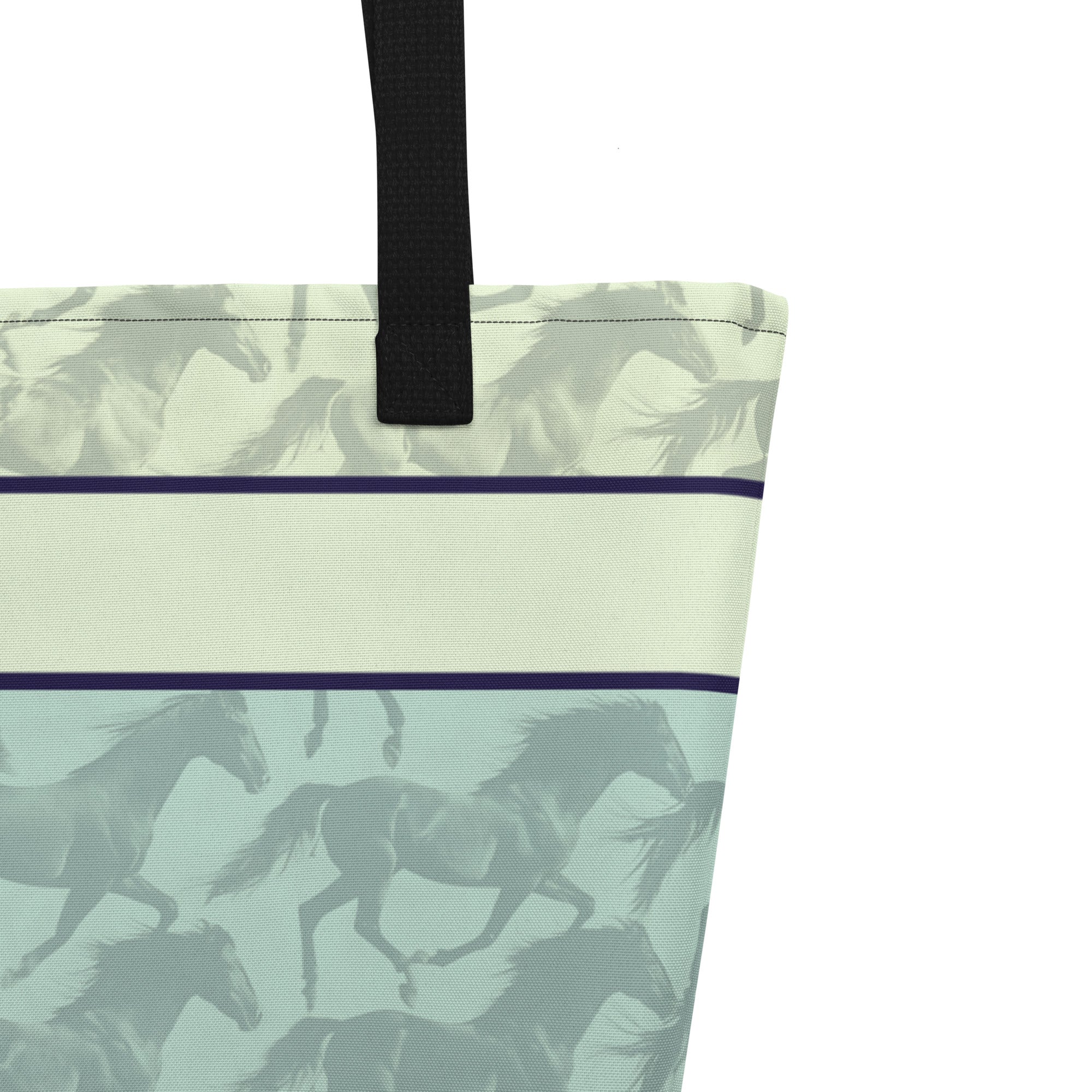Stallions In Sync Large Tote Bag